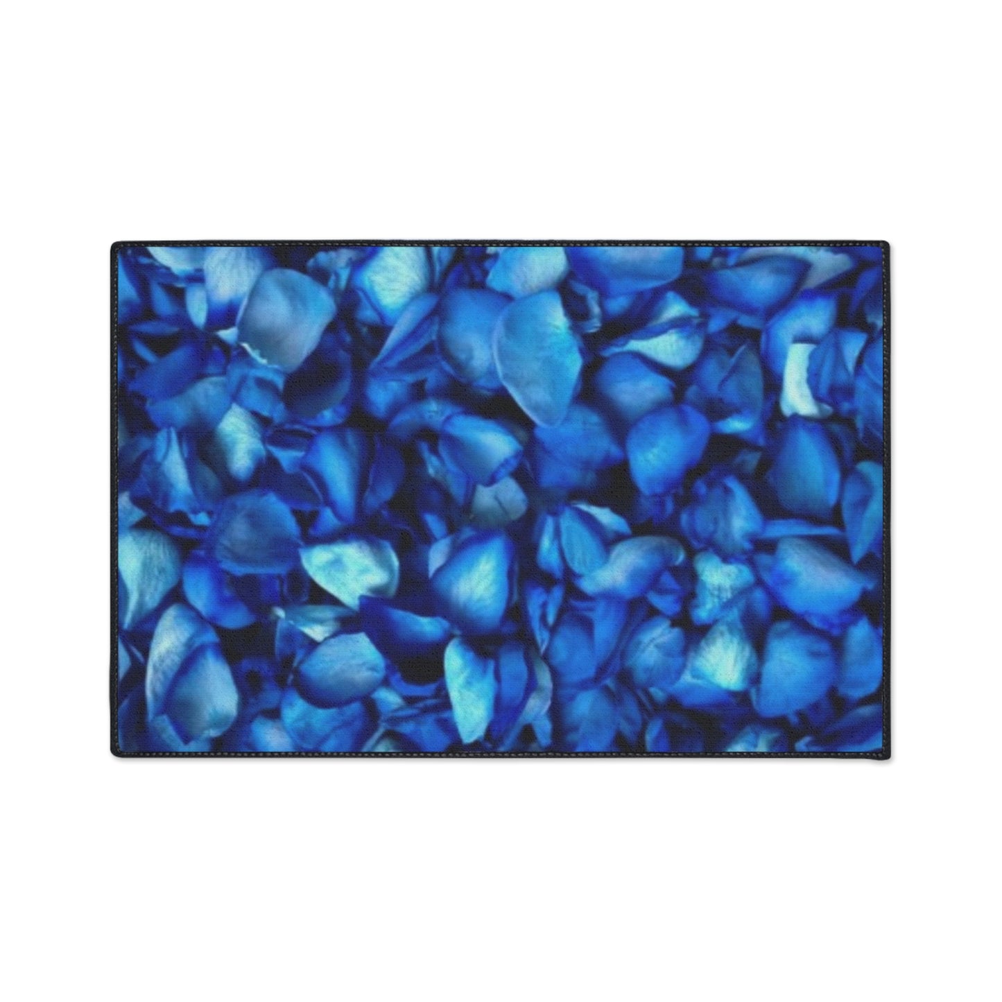 Blue Petals Heavy Duty Floor Mat