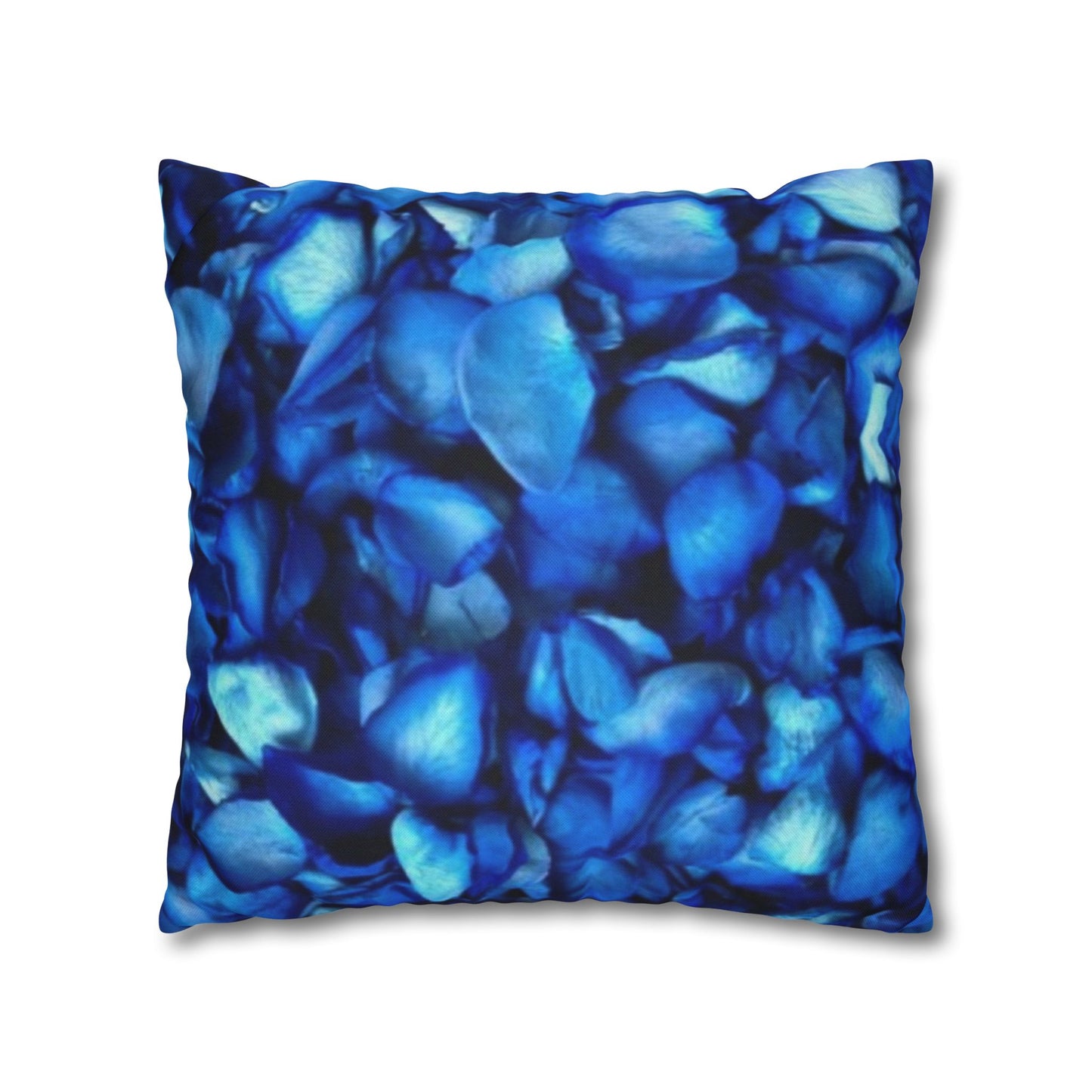 Blue Petals Square Pillowcase