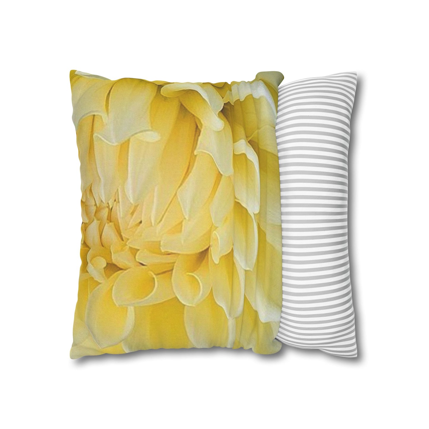 Yellow Dahlia Square Pillowcase
