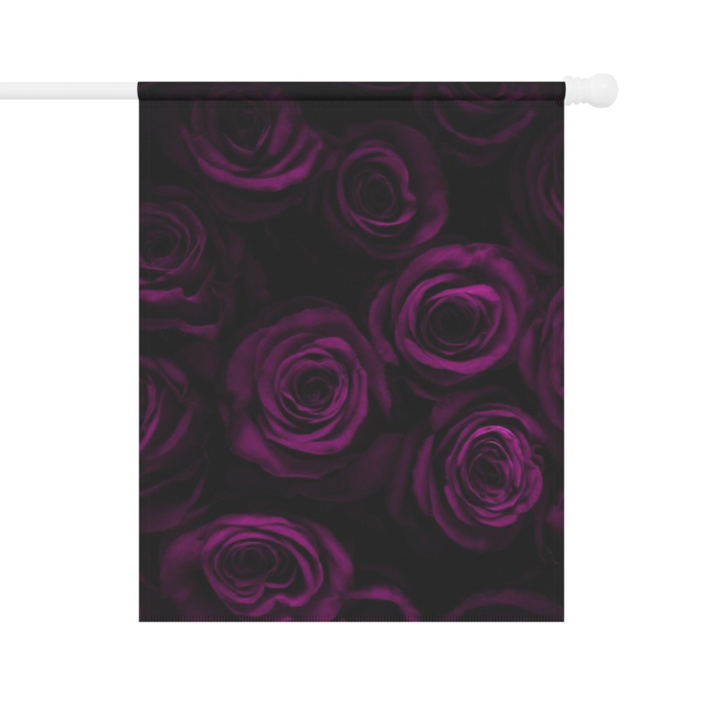 Dark Purple Roses Garden & House Banner
