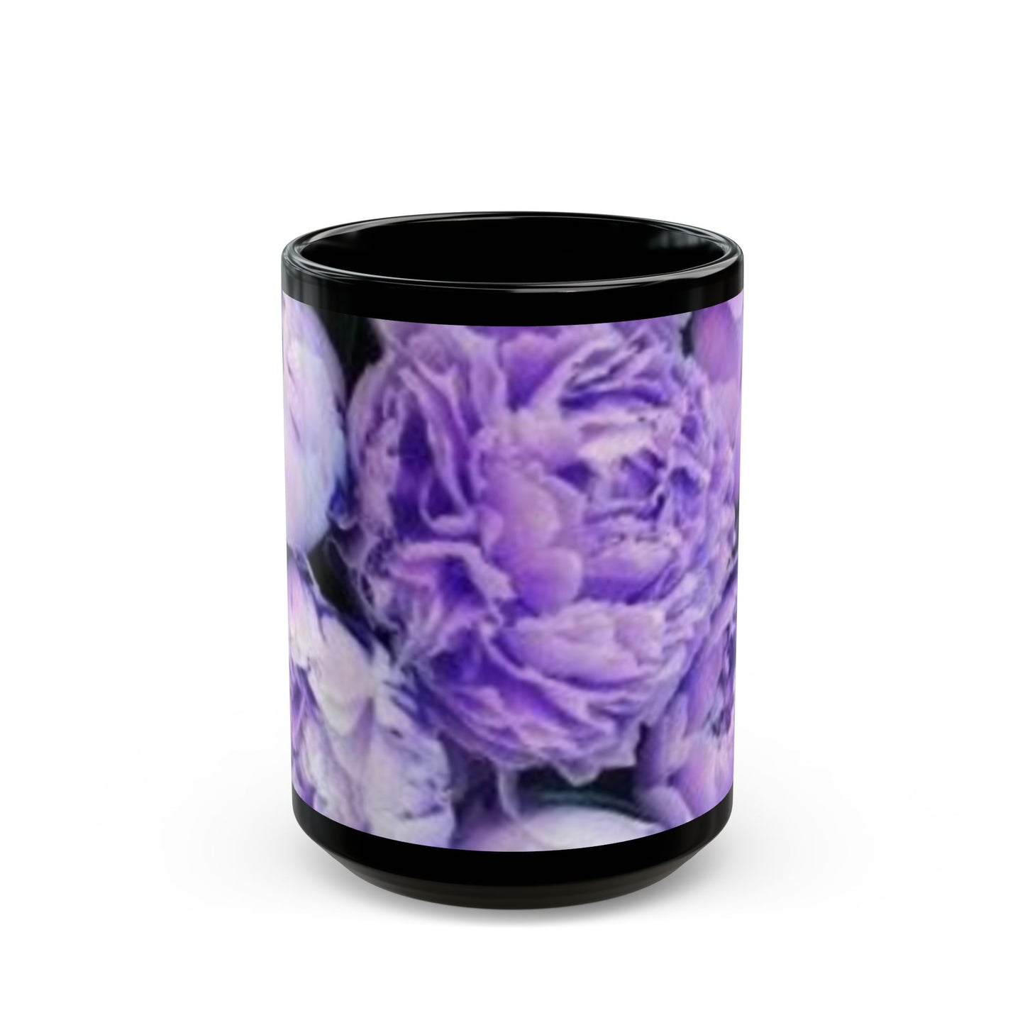 Purple Peony Floral Design Mug – Elegant Mug for Gifting