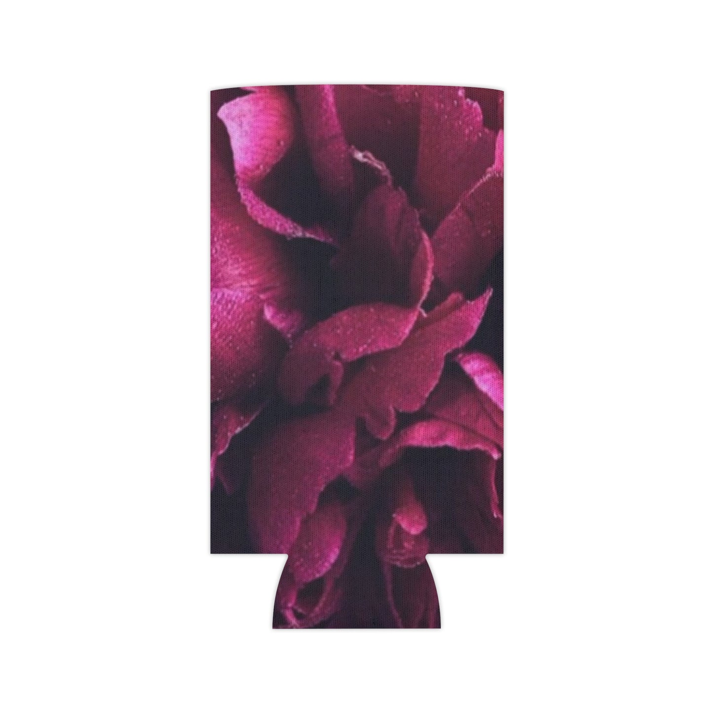 Floral Can Cooler - Magenta Floral Design