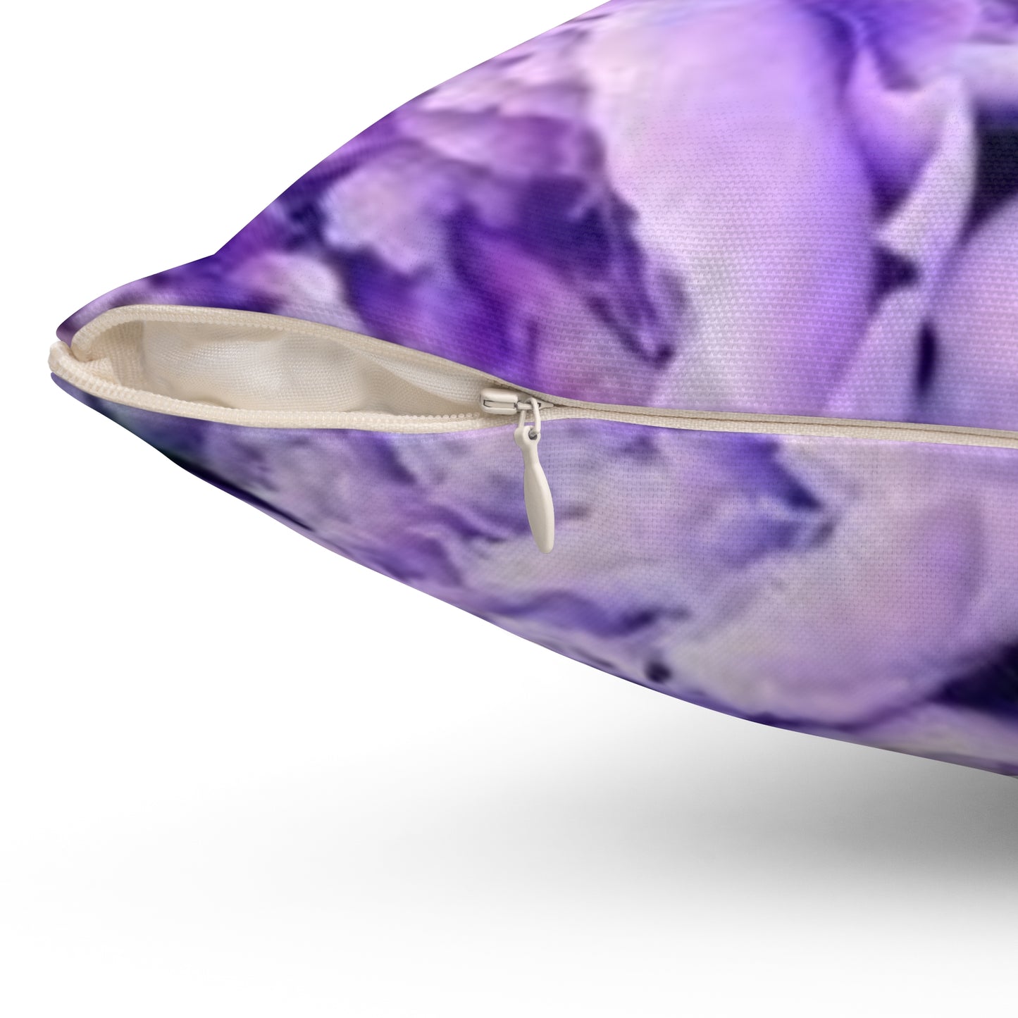 Purple Peony Square Pillow