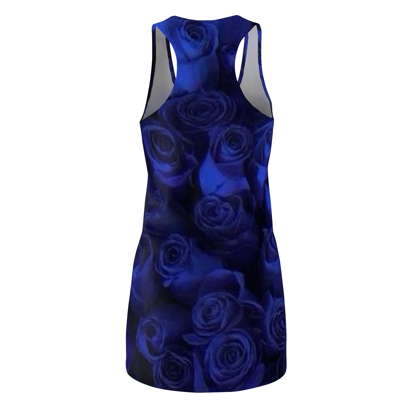 Dark Blue Roses Racerback Dress