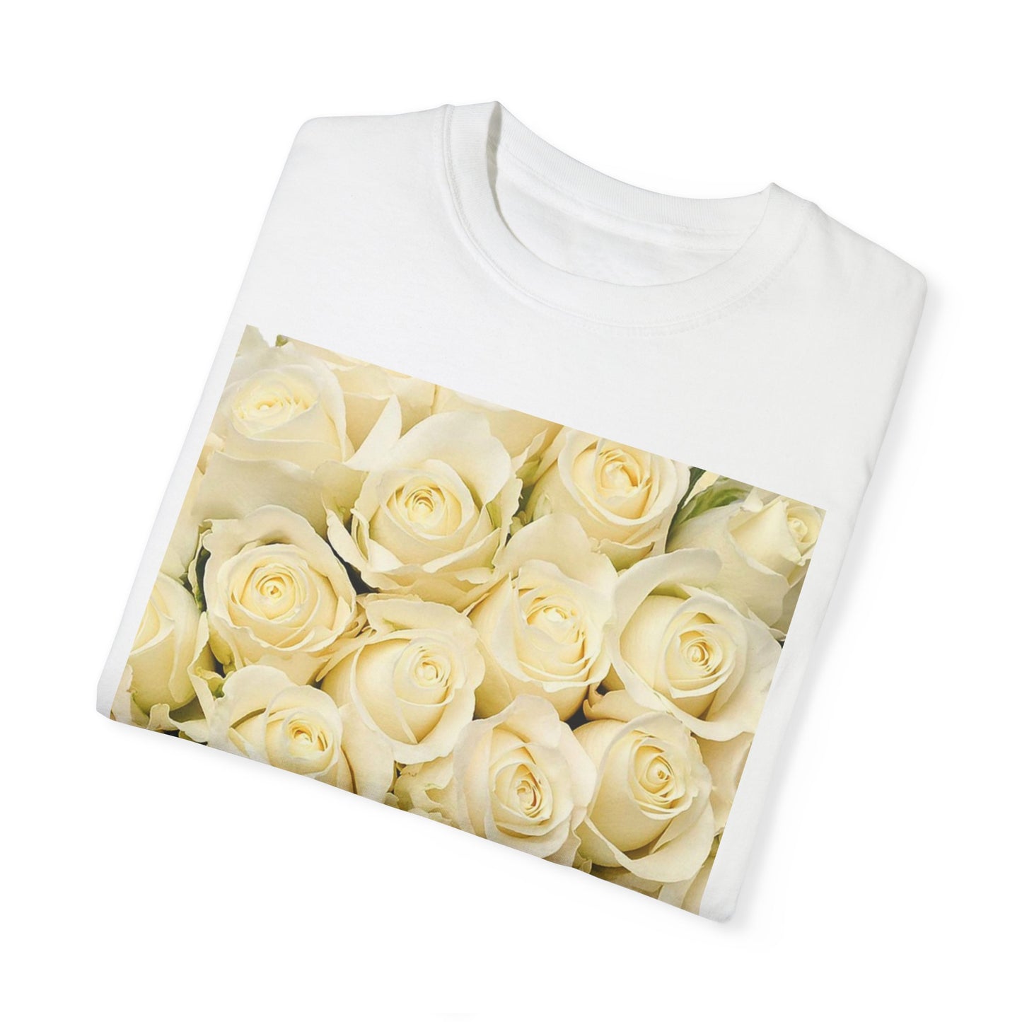 White Roses Floral T-shirt Relaxed Fit
