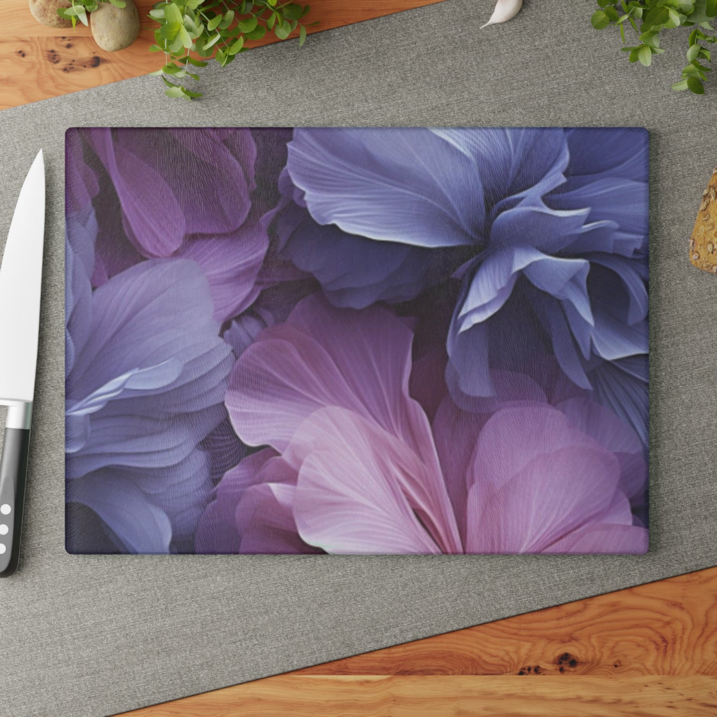 Floral Flow Glass Cutting Board