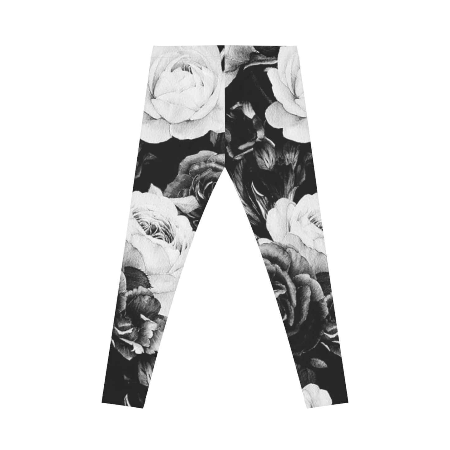 Black & White Comfortable Floral Casual Leggings