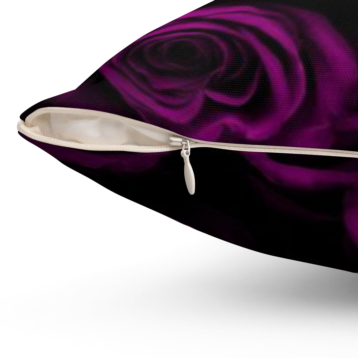 Dark Purple Roses Square Pillow