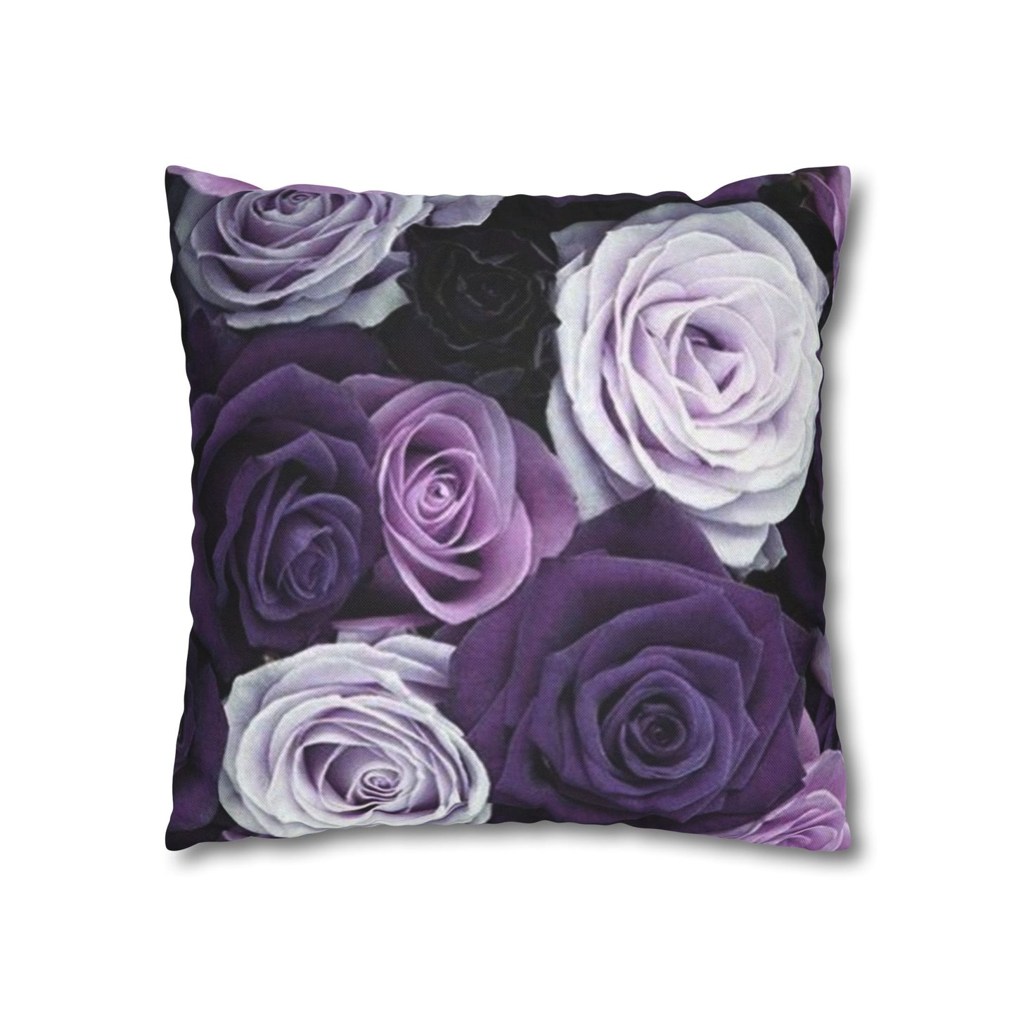 Purple Roses Square Pillowcase