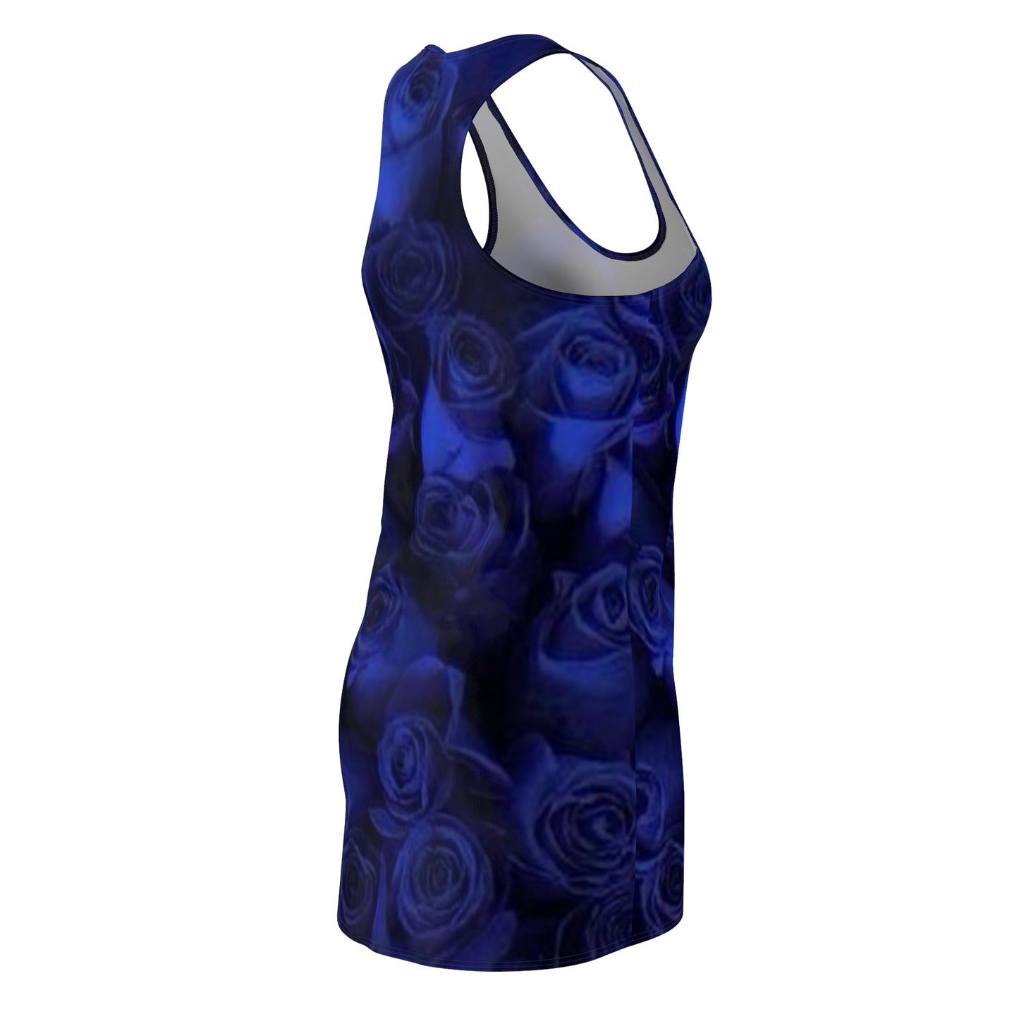 Dark Blue Roses Racerback Dress