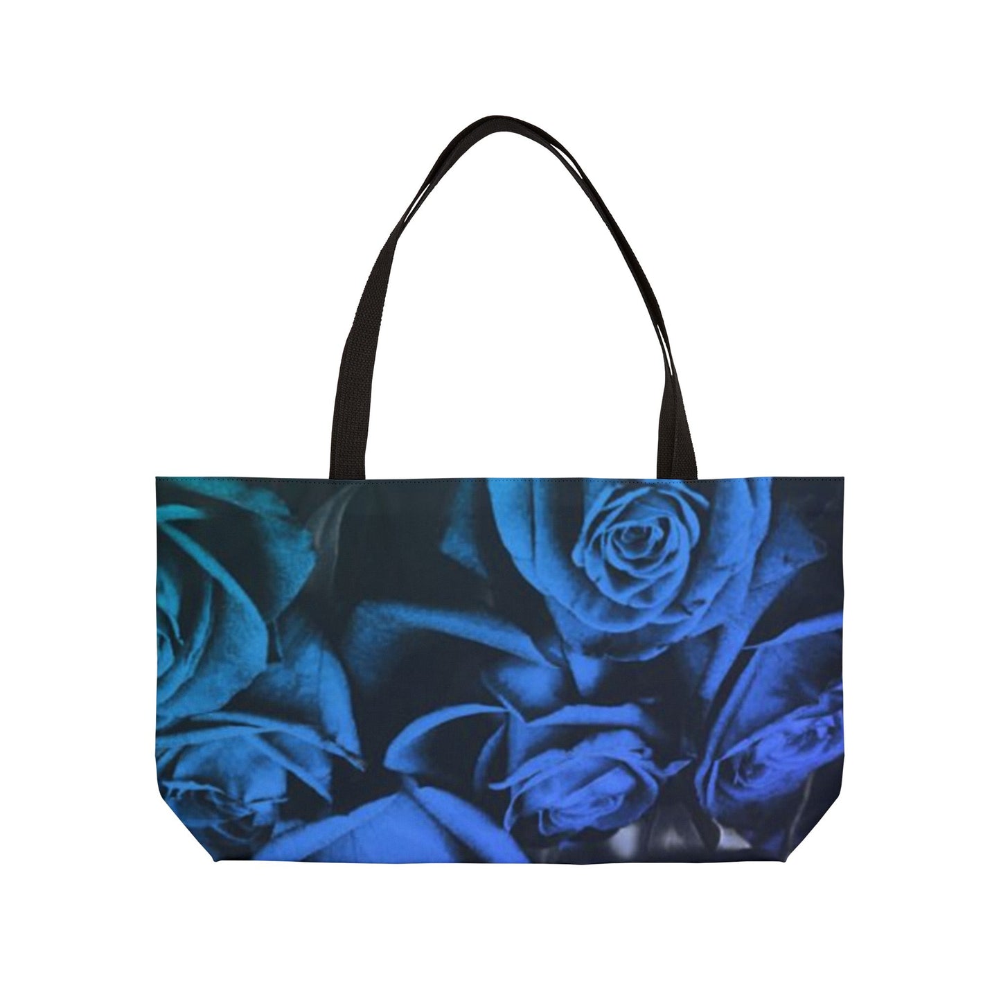 Blue Roses Rectangle Tote Bag