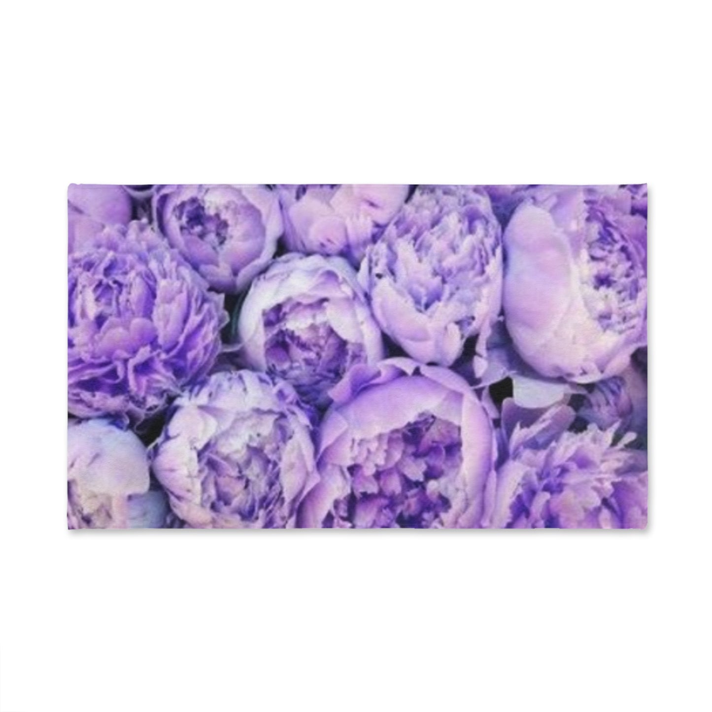 Floral Hand Towel – Purple Peony Accent