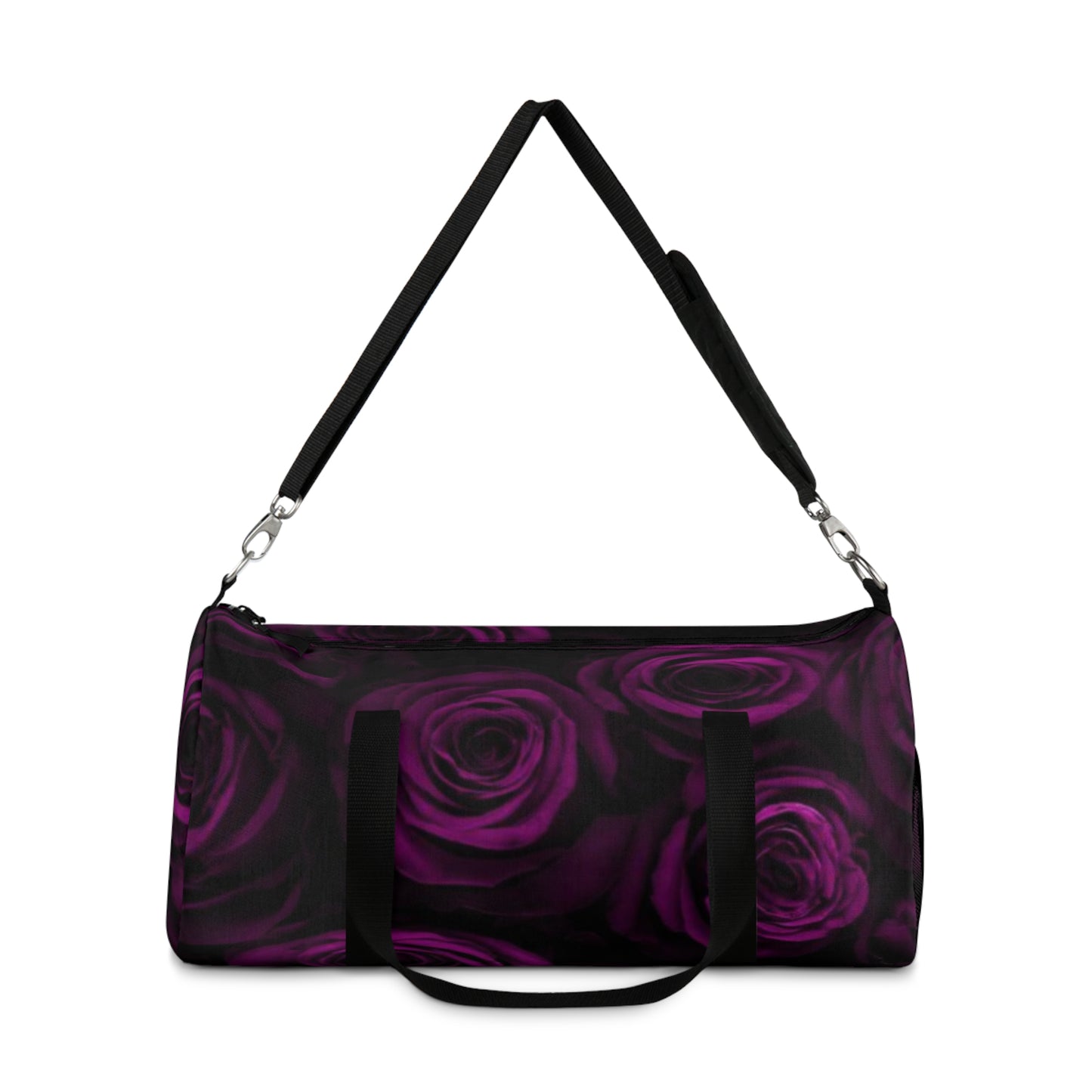 Dark Purple Roses Duffel Bag