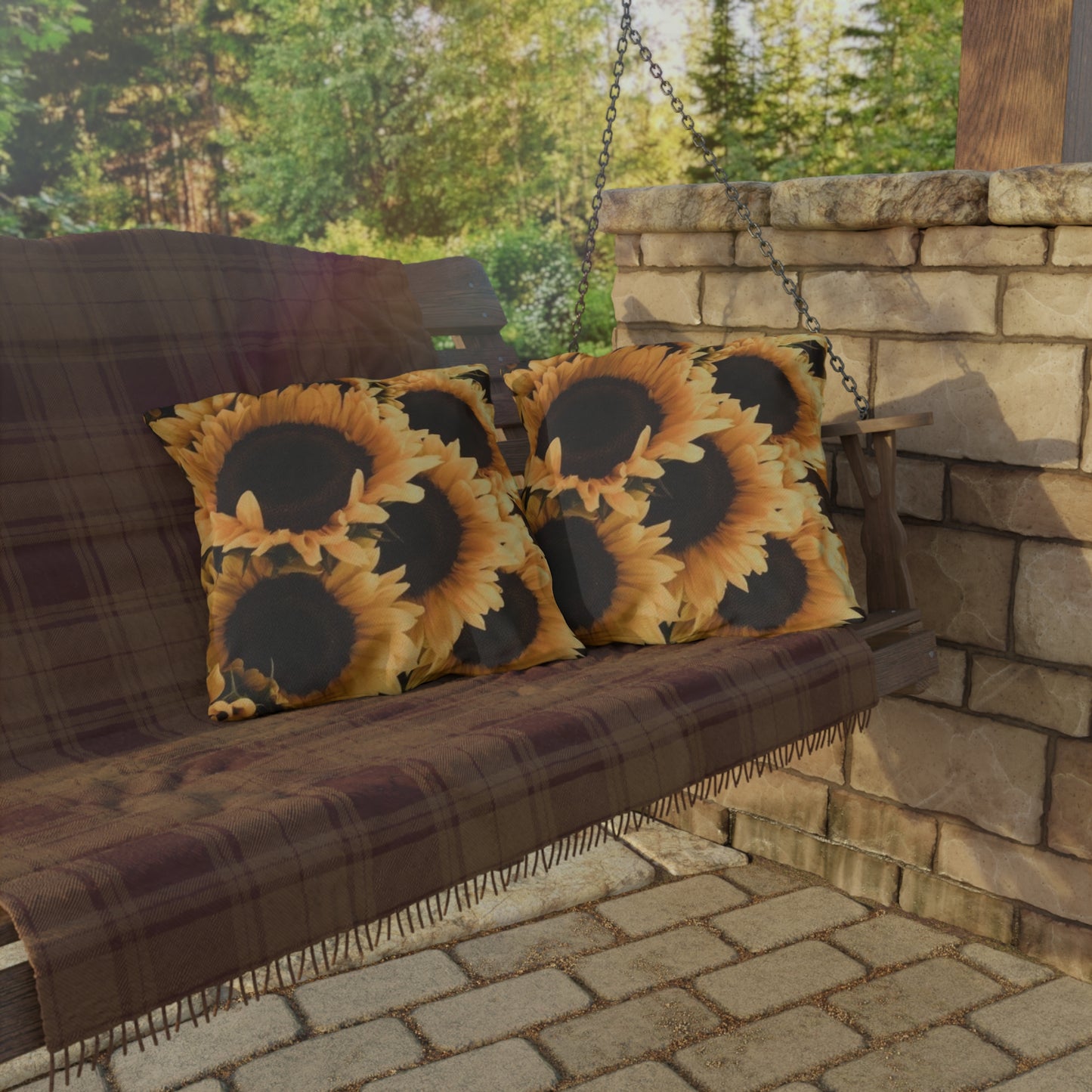 Sunflower Outdoor Pillow