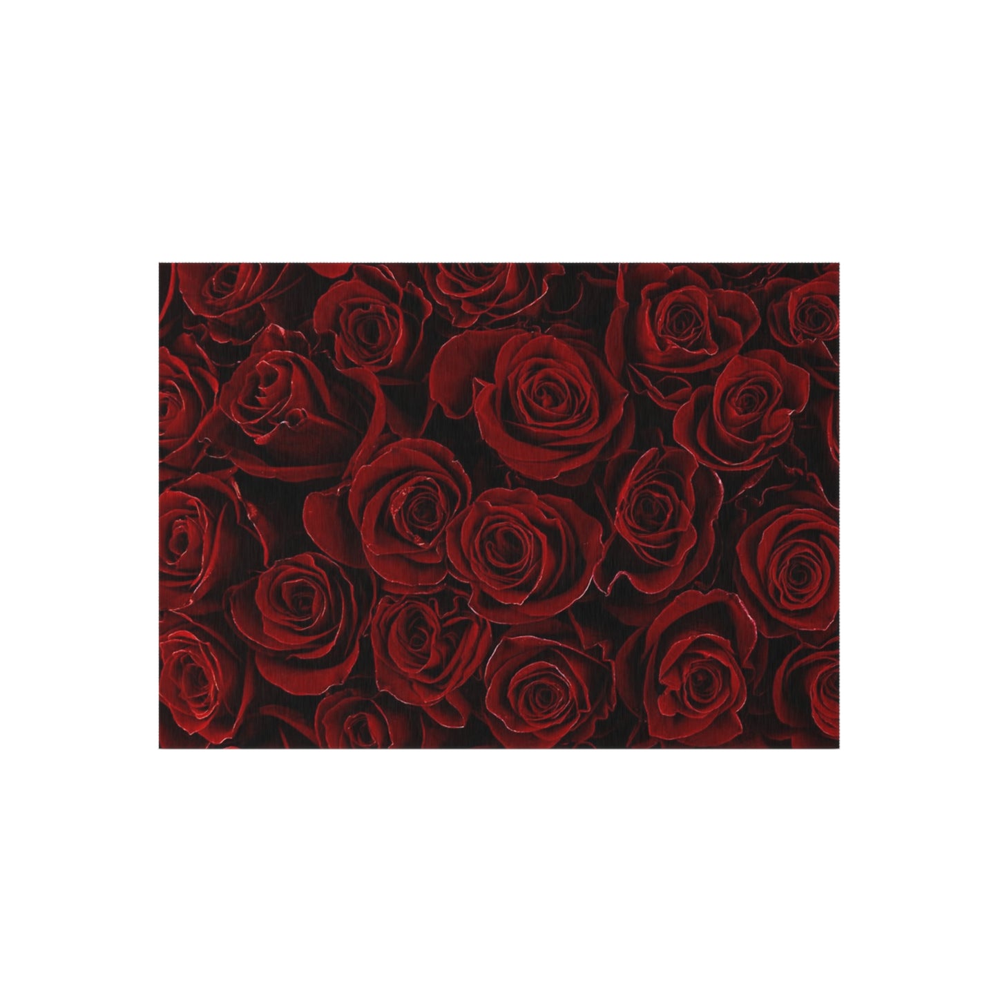 Red Roses Outdoor Rug