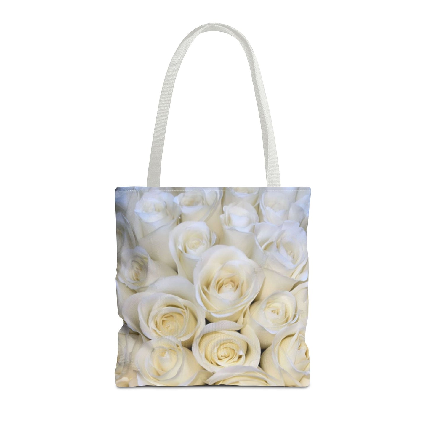 White Roses Floral Tote Bag for Women – Classic & Elegant