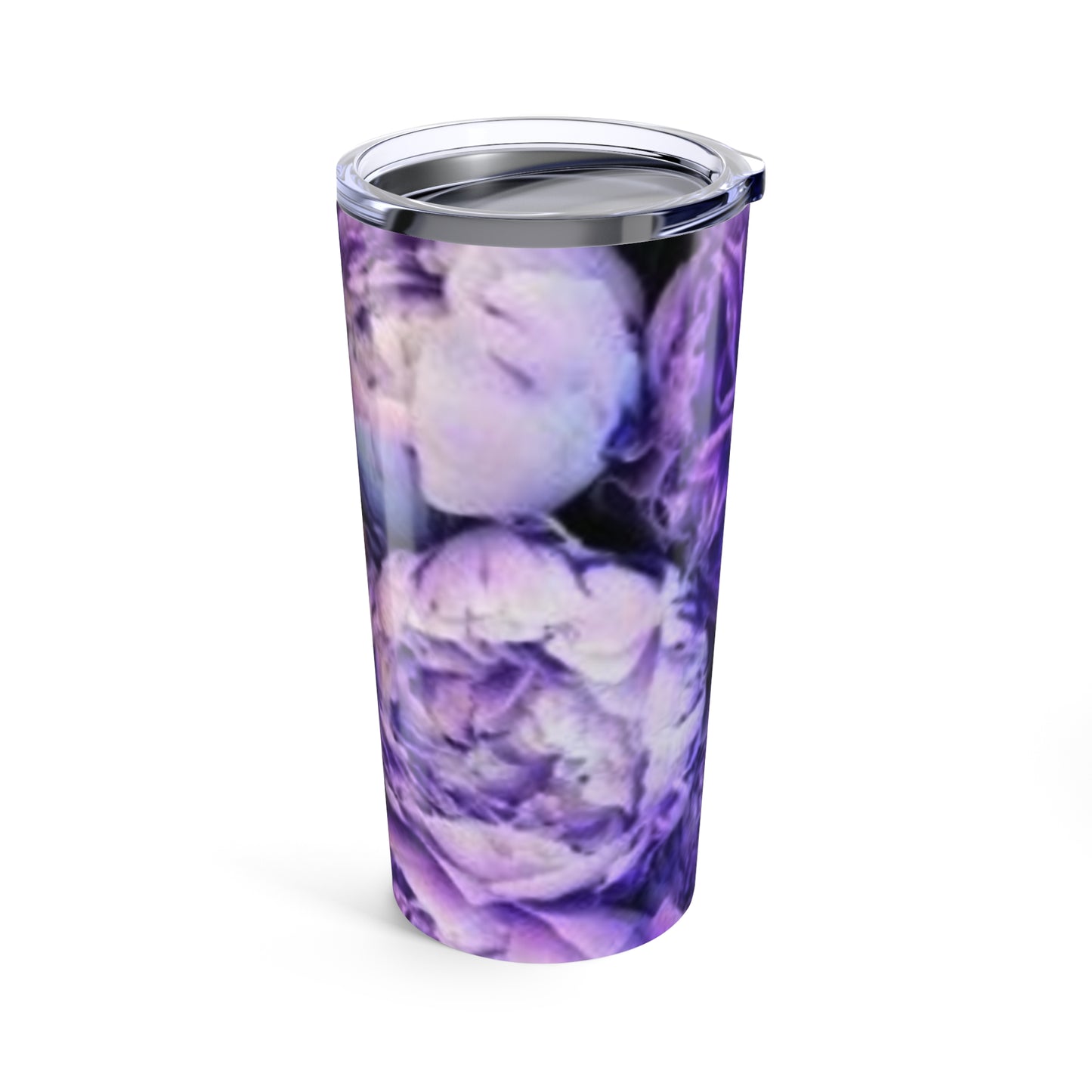 Stainless Steel Floral Tumbler 20 oz – Purple Peony