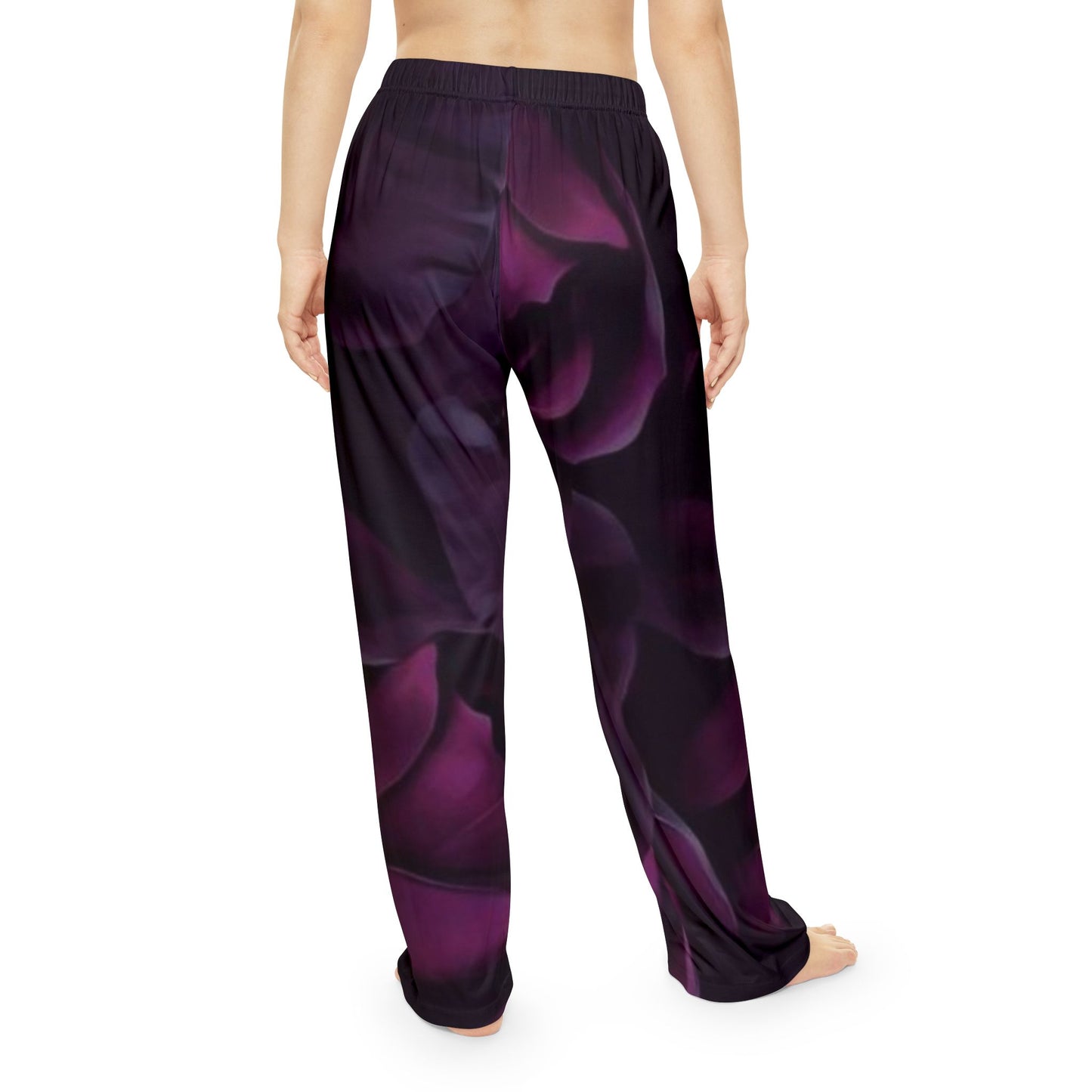 Dark Purple Floral Pajama Pants