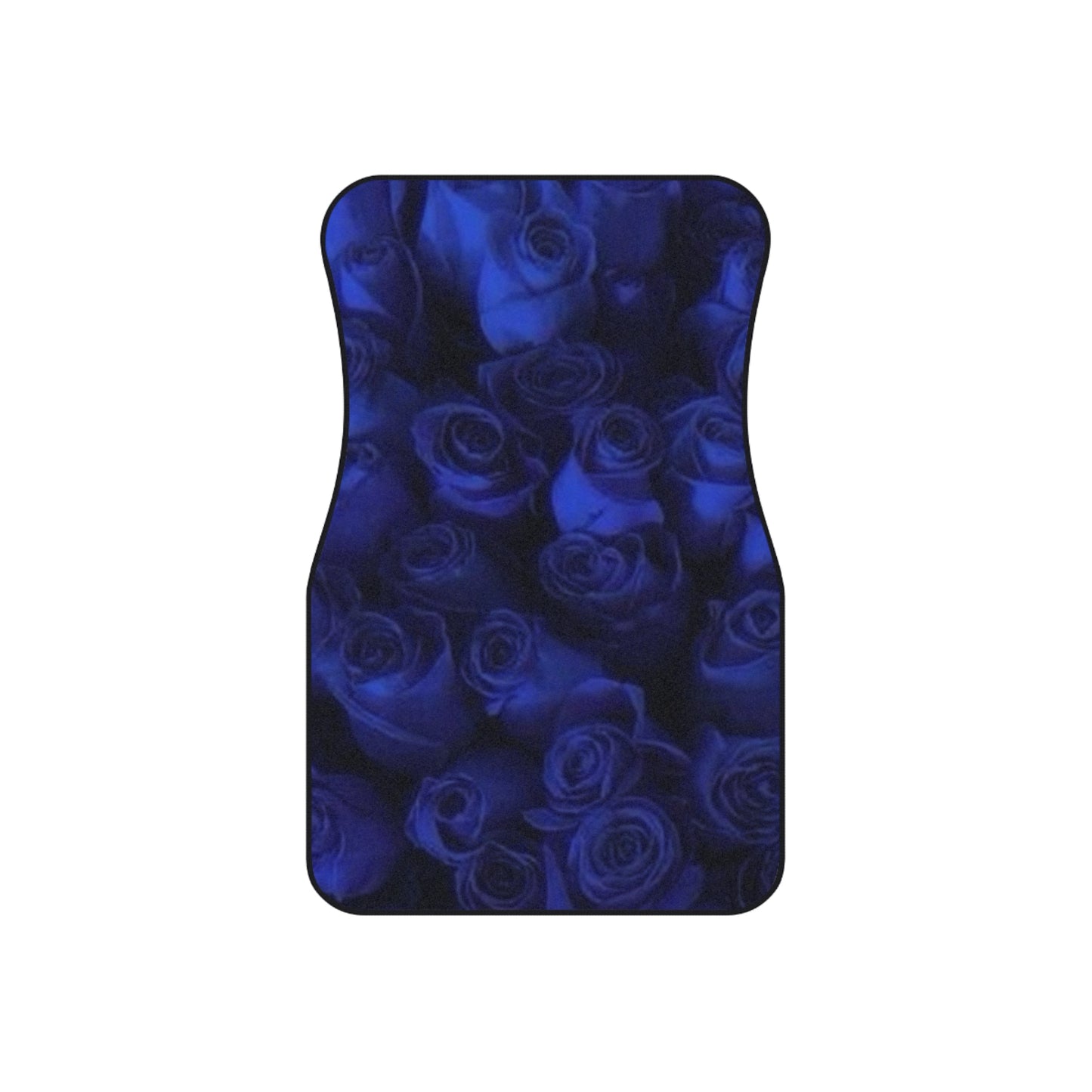 Dark Blue Roses Car Mats (Set of 4)