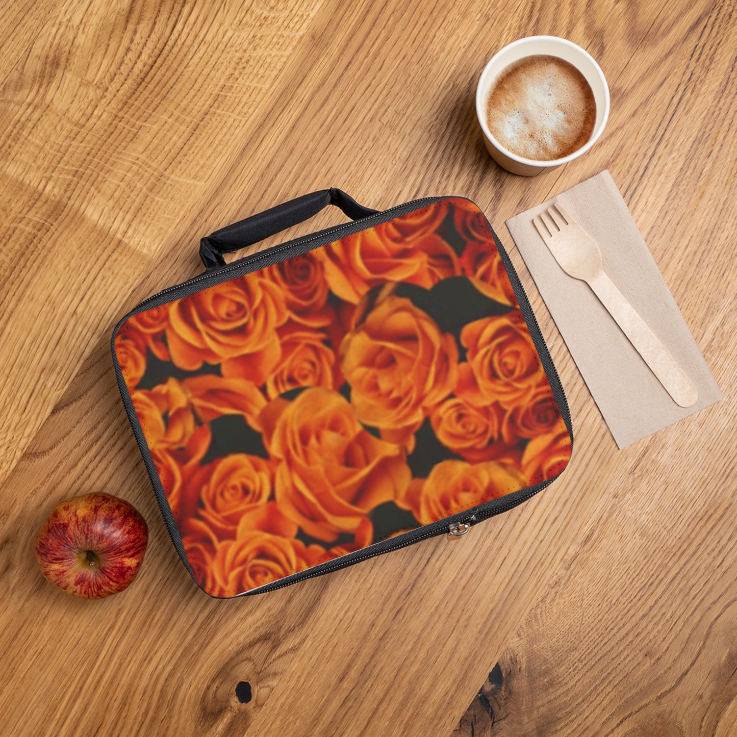 Orange Roses Lunch Bag