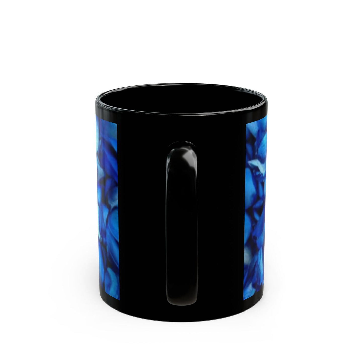 Blue Petals Floral Design Mug – Unique Floral Coffee Mug
