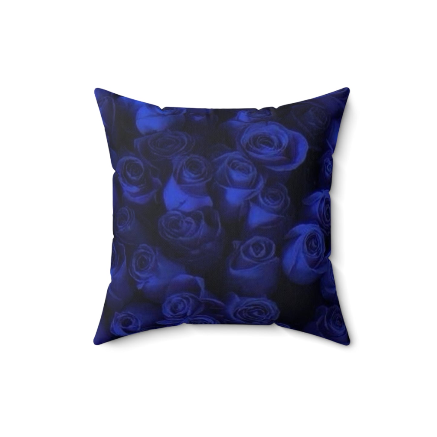 Dark Blue Roses Square Pillow