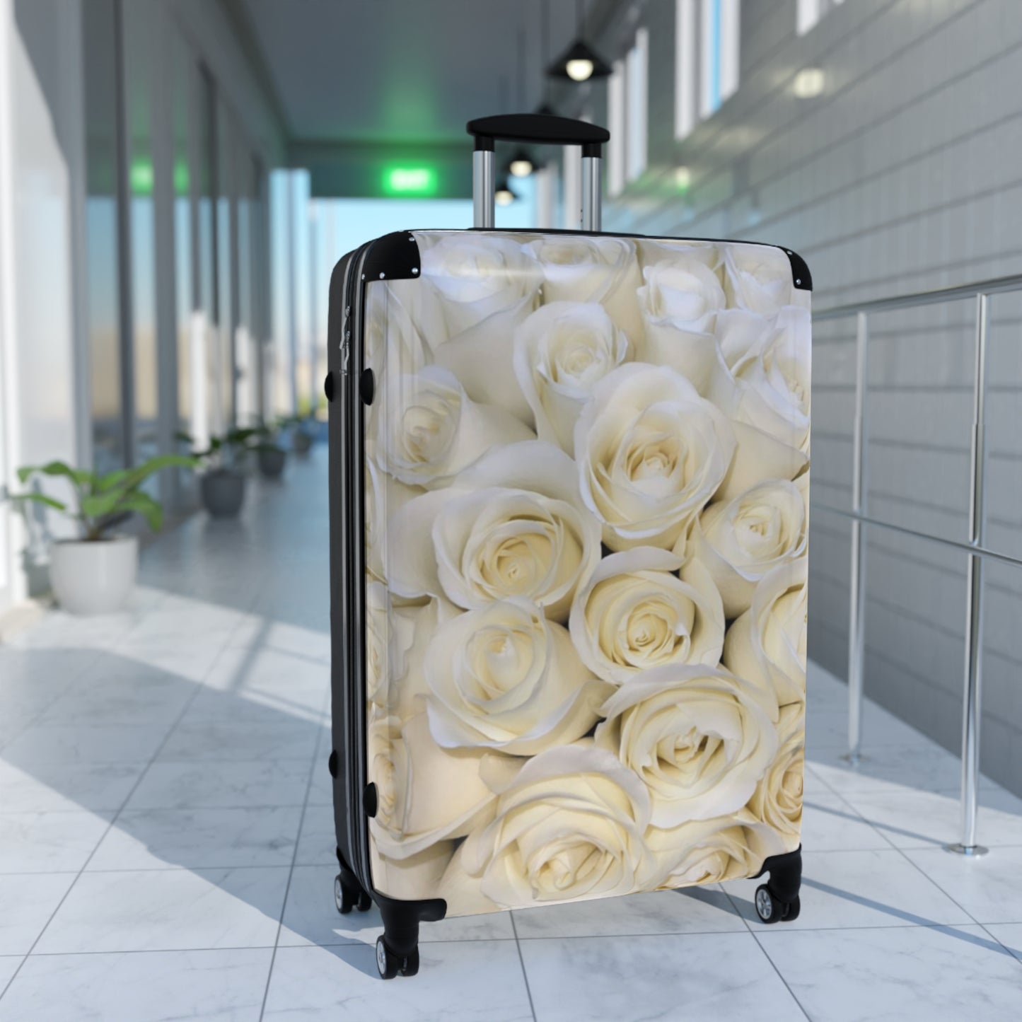 White Roses Suitcase