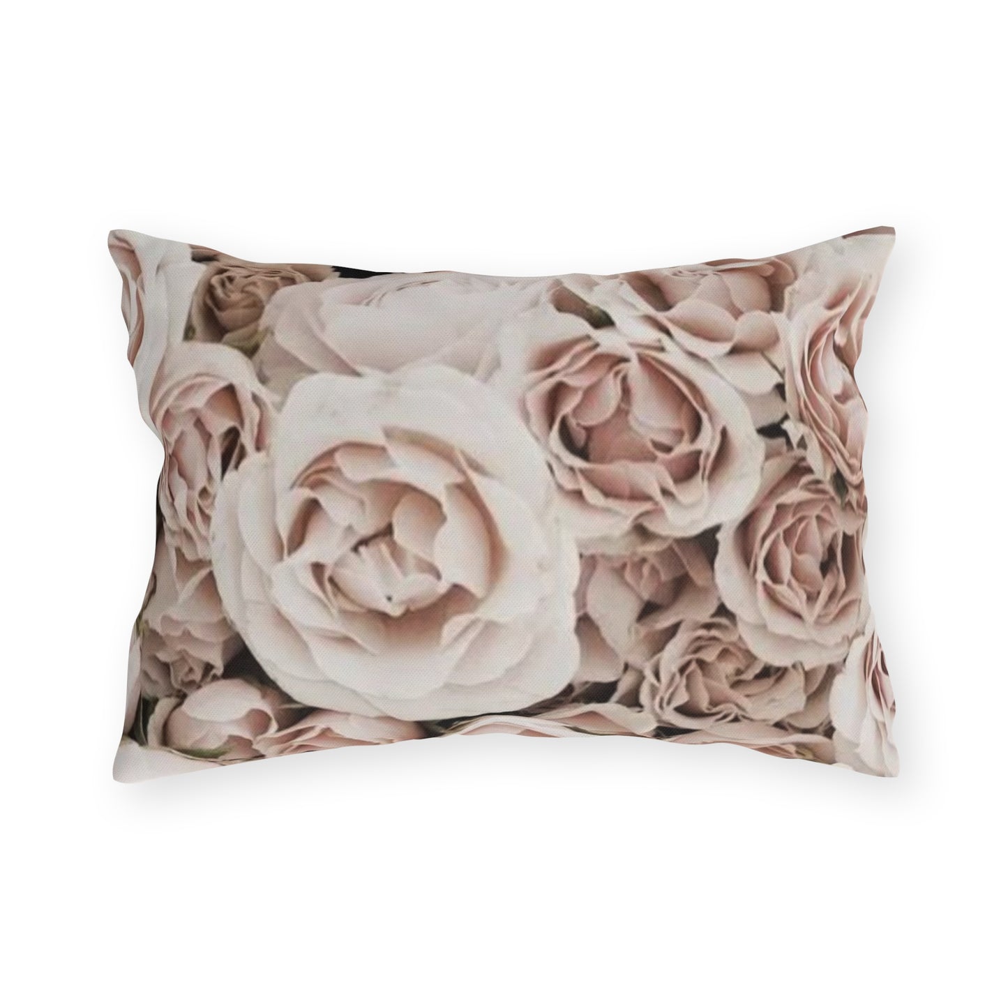 Light Pink Roses Outdoor Pillow