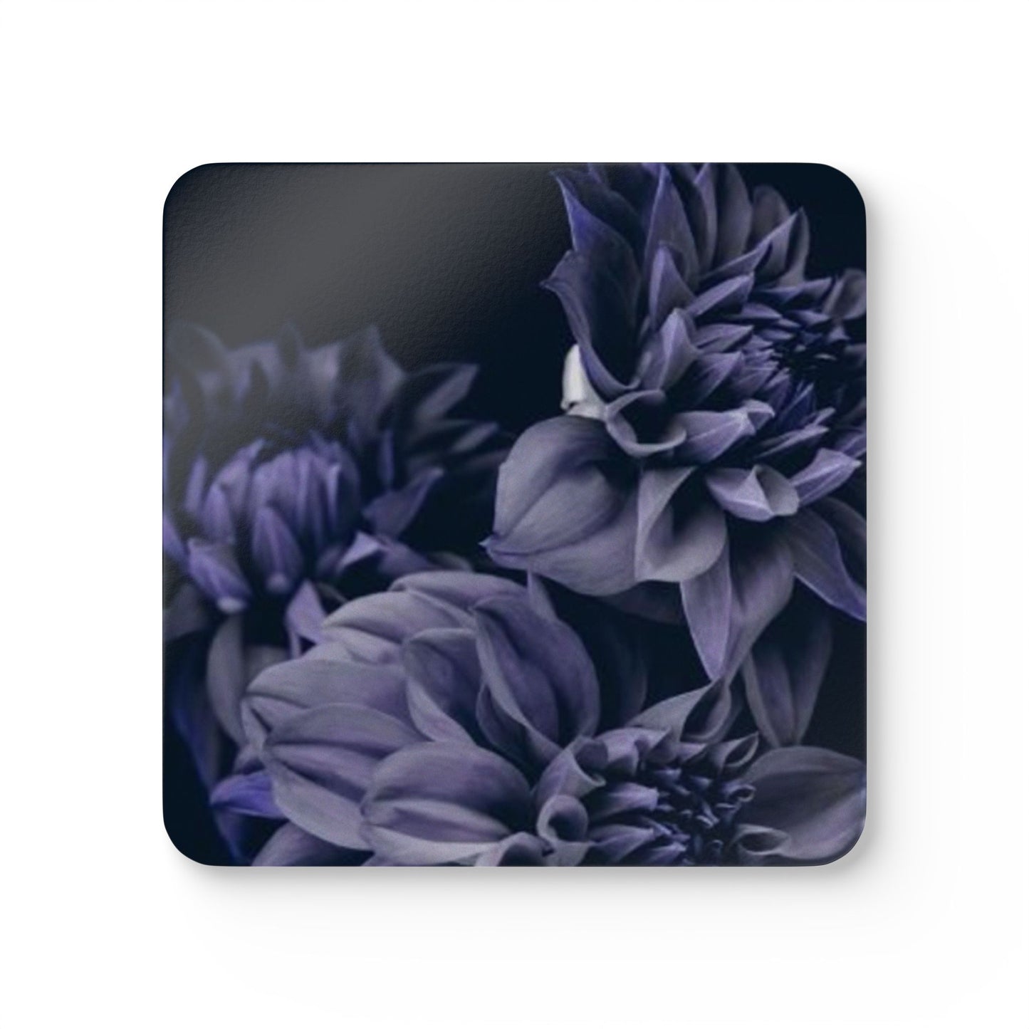Blue Dahlia Coaster Set