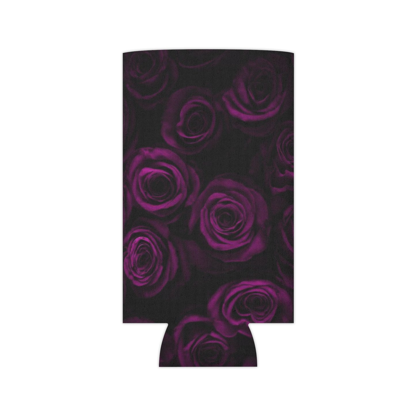 Dark Purple Roses Can Cooler
