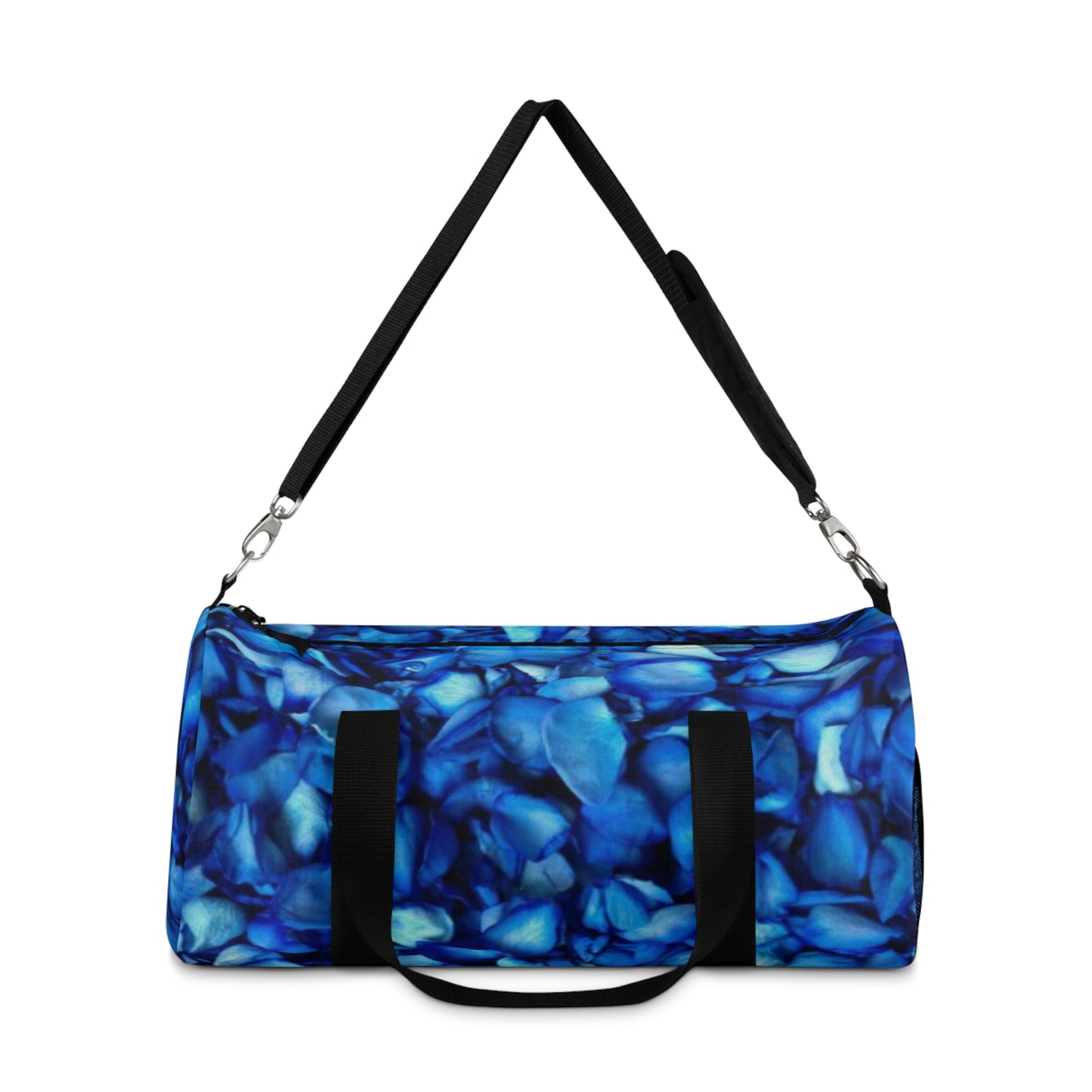 Blue Petals Floral Duffel Bag for Gym