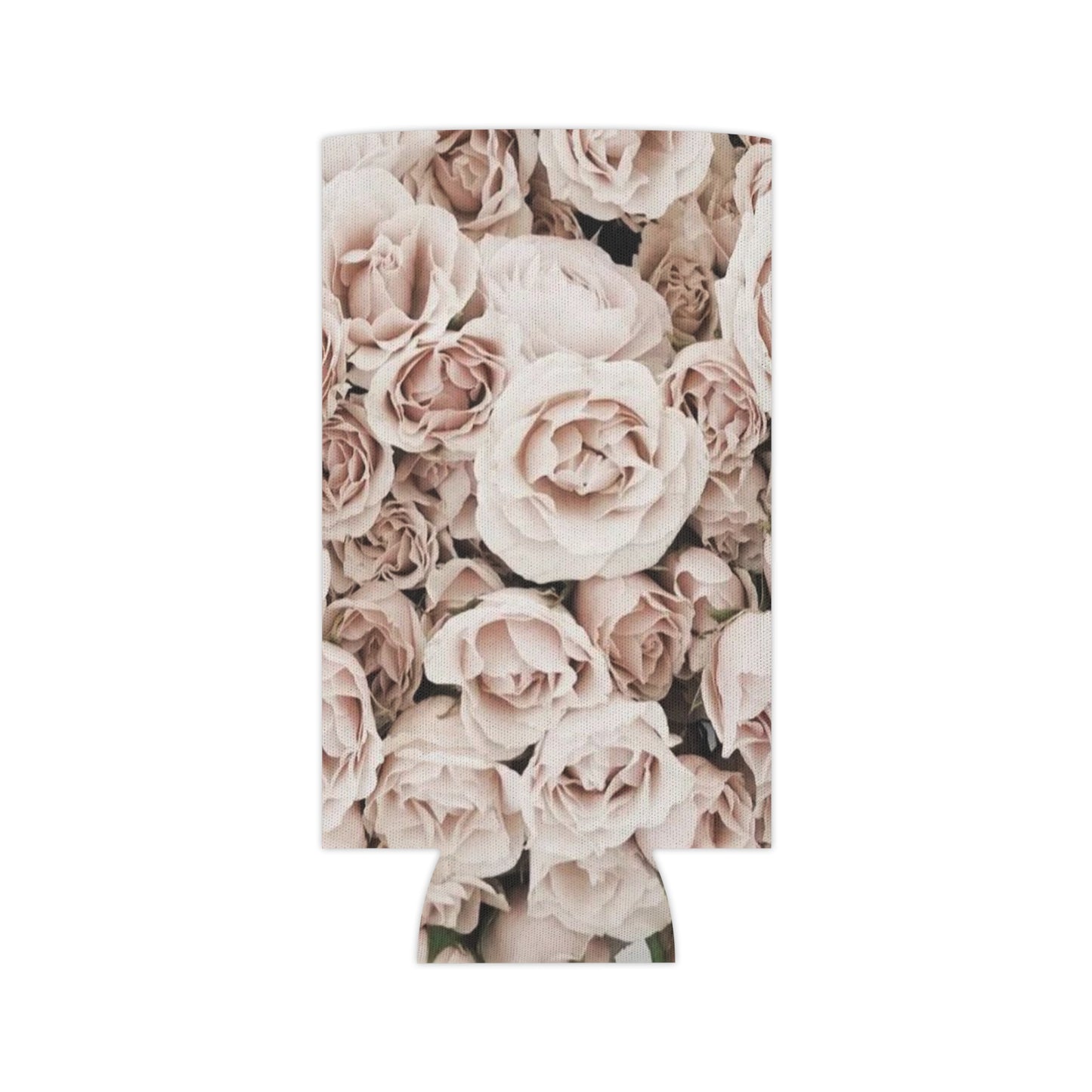 Floral Can Cooler - Light Pink Floral Design