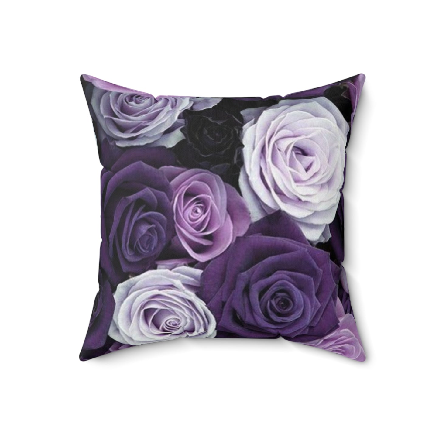 Purple Roses Square Pillow