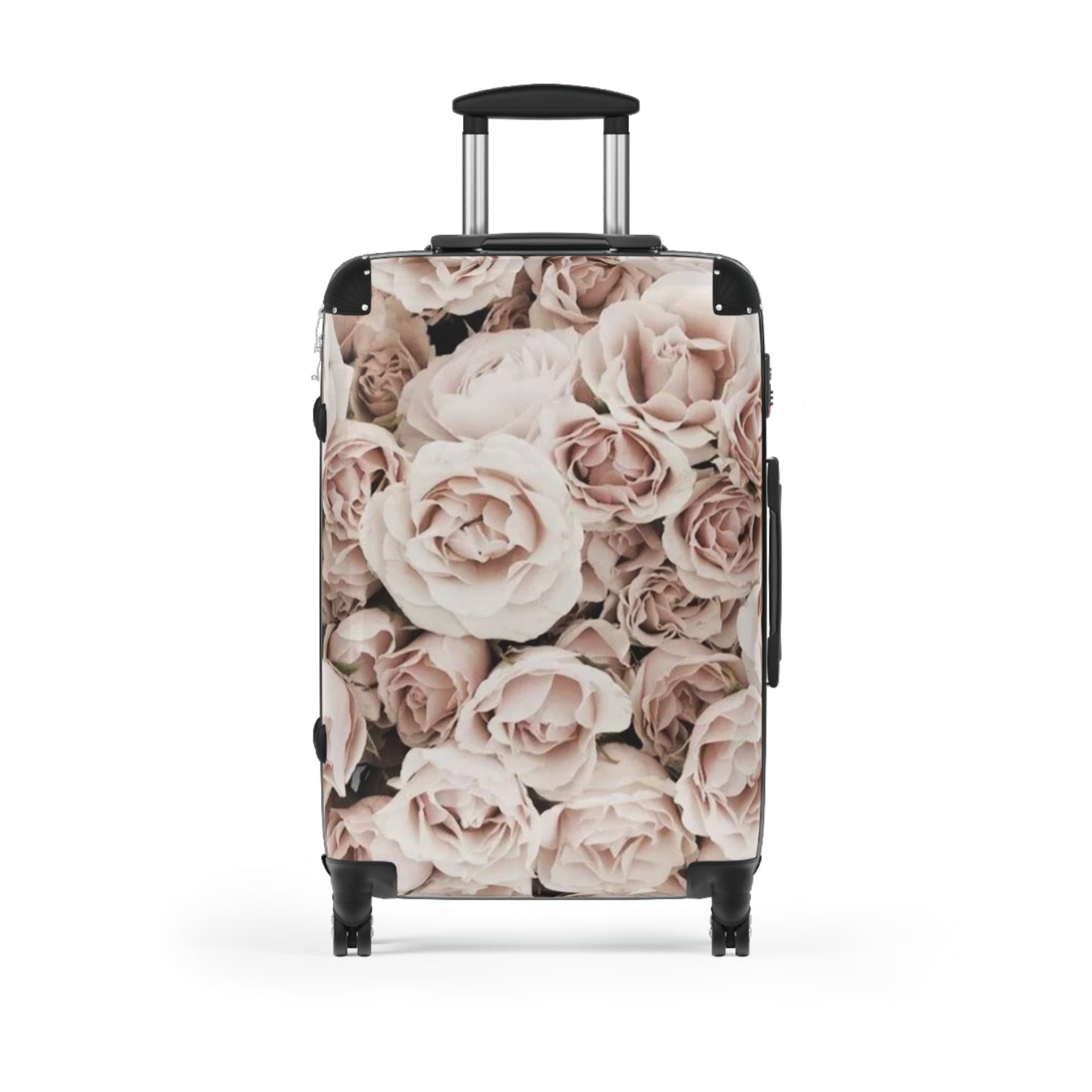 Light Pink Roses Floral Suitcase for Travelers – Soft & Stylish