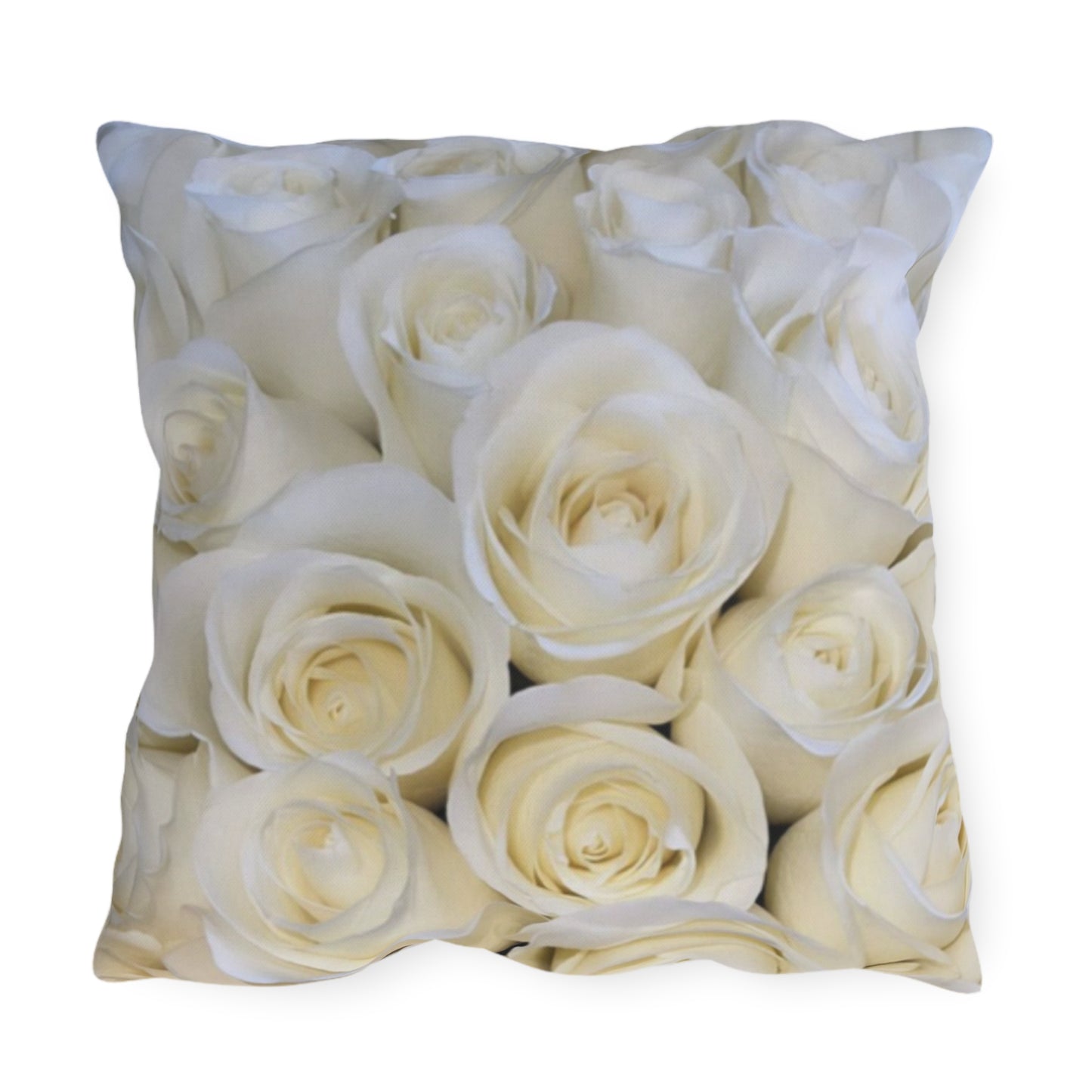White Roses Outdoor Pillow