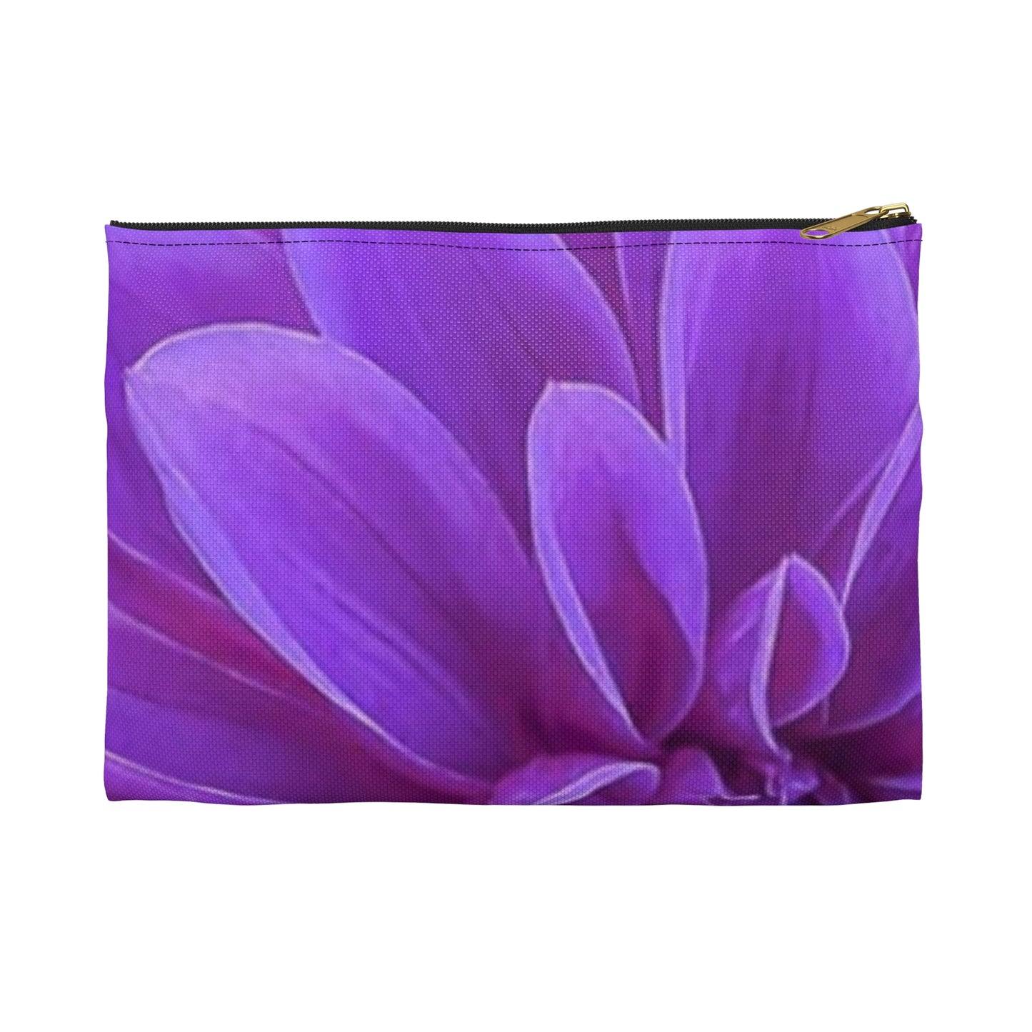 Purple Dahlia Accessory Pouch