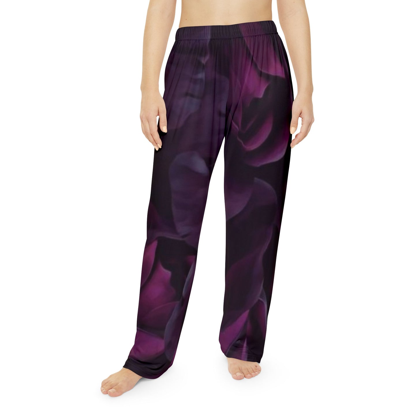 Dark Purple Floral Pajama Pants