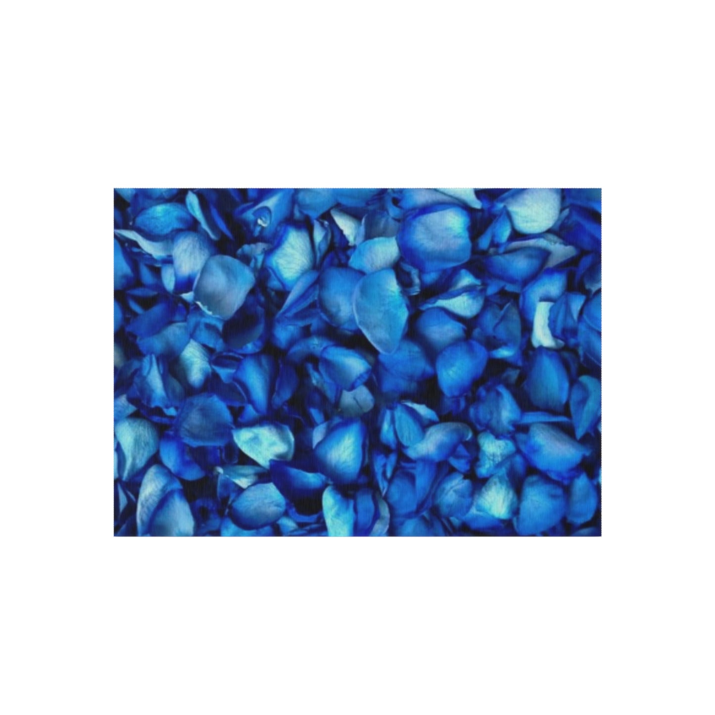 Blue Petals Outdoor Rug