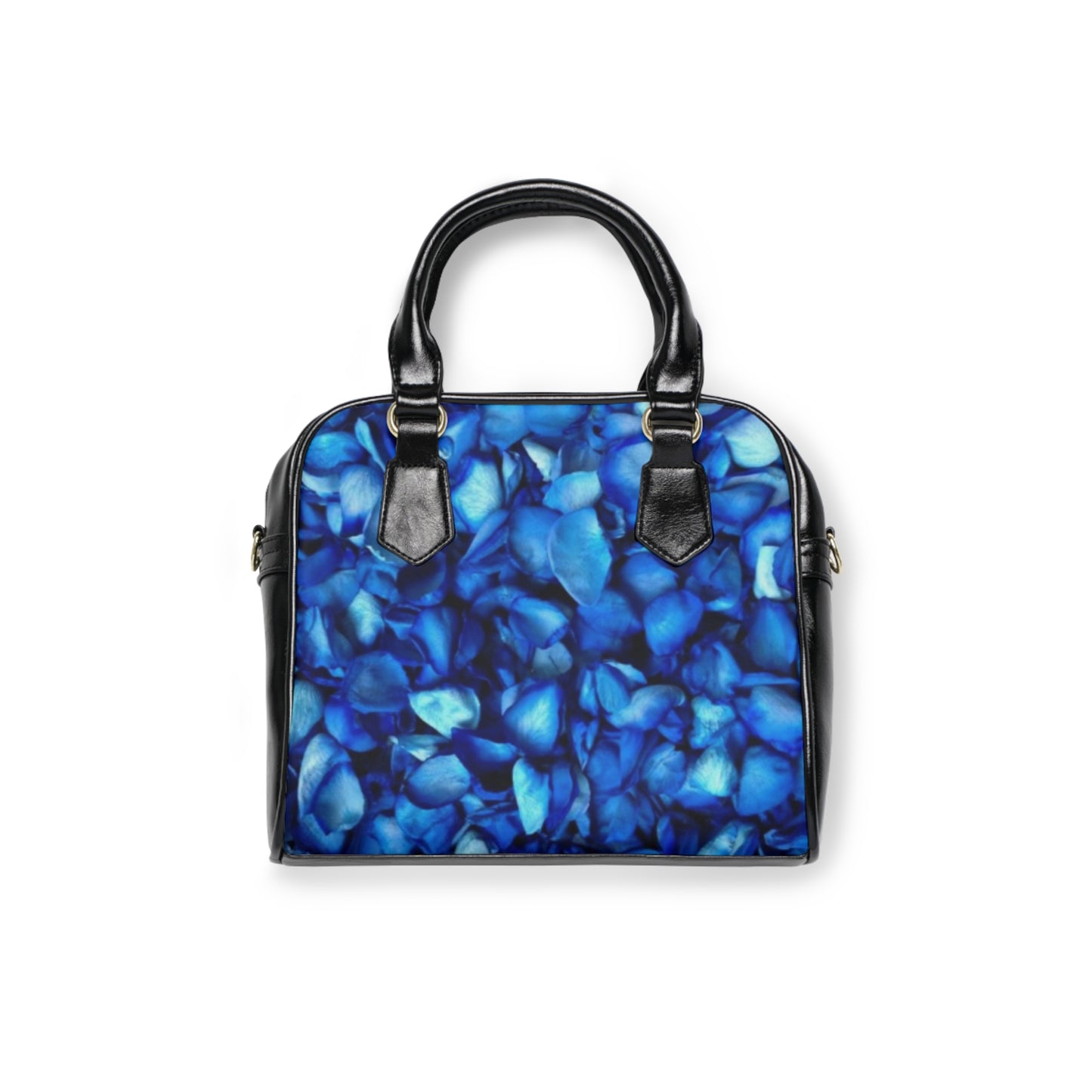 Blue Petals Floral Shoulder Handbag – Cool & Bold Look
