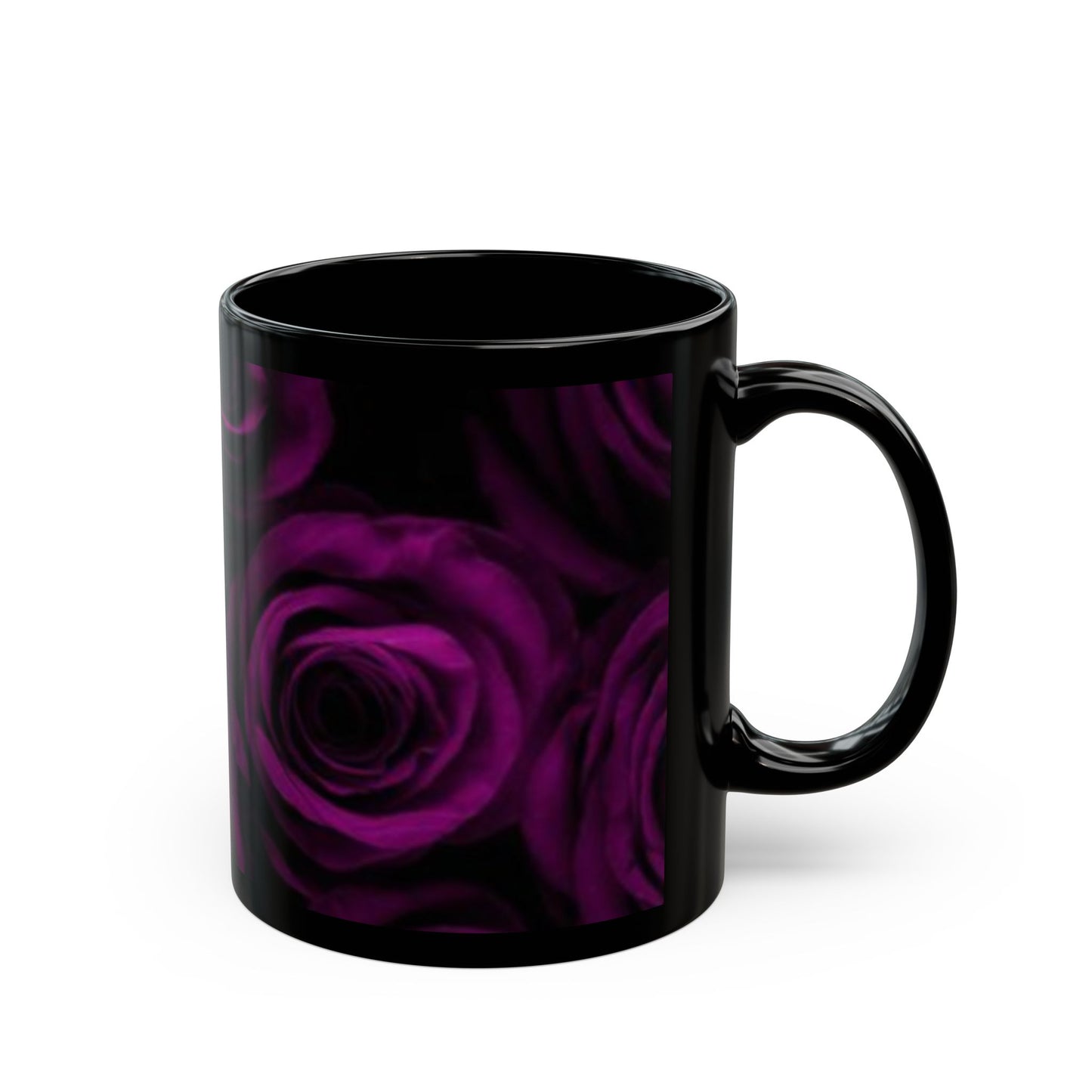 Dark Purple Roses Mug