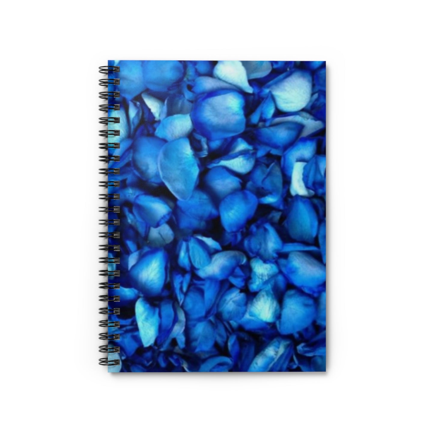 Blue Petals Floral-Themed Spiral Notebook-Ruled Line | Soft & Stylish