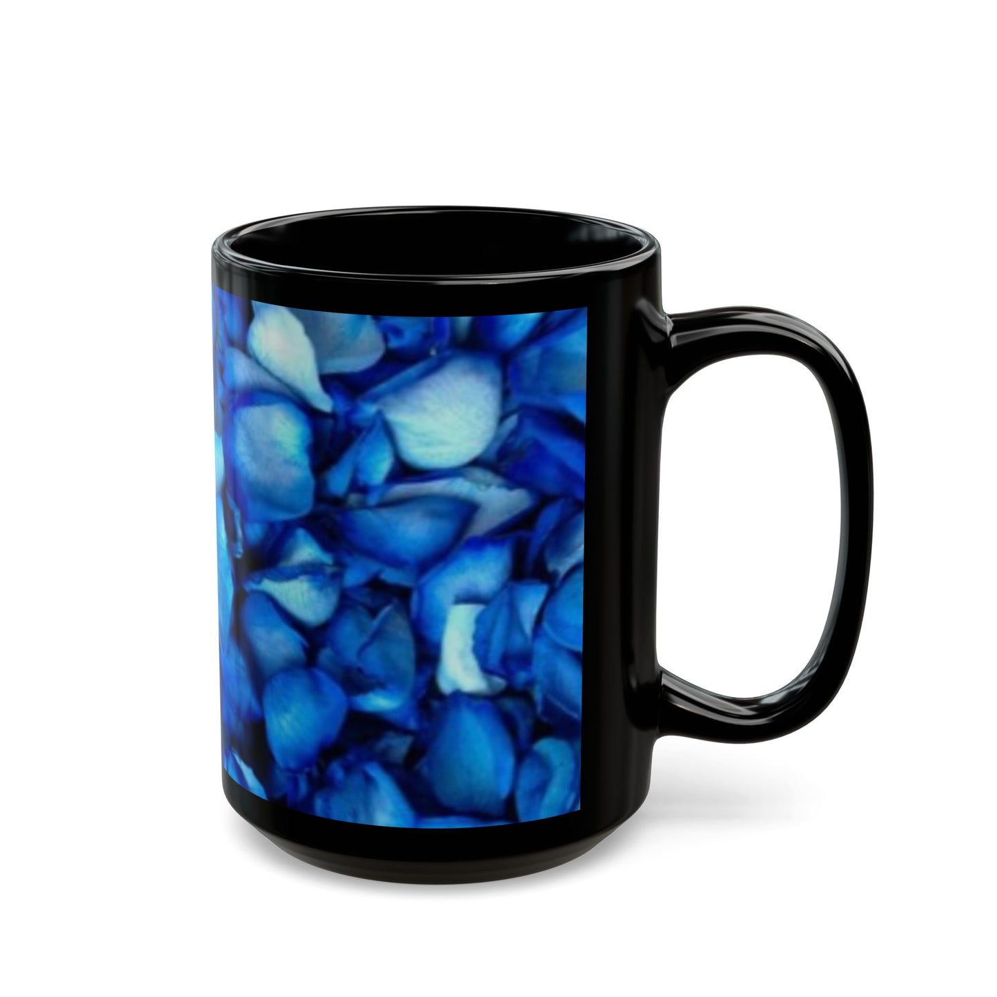 Blue Petals Floral Design Mug – Unique Floral Coffee Mug