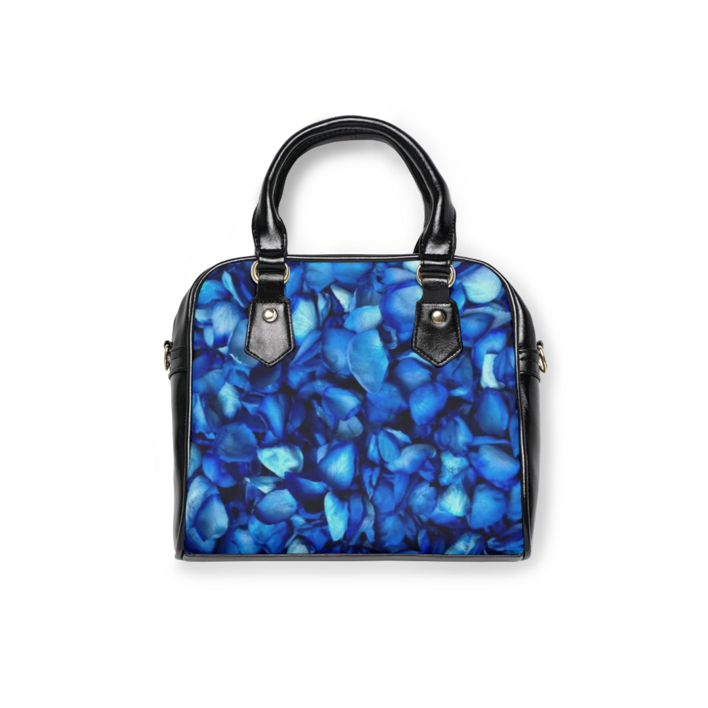 Blue Petals Floral Shoulder Handbag – Cool & Bold Look