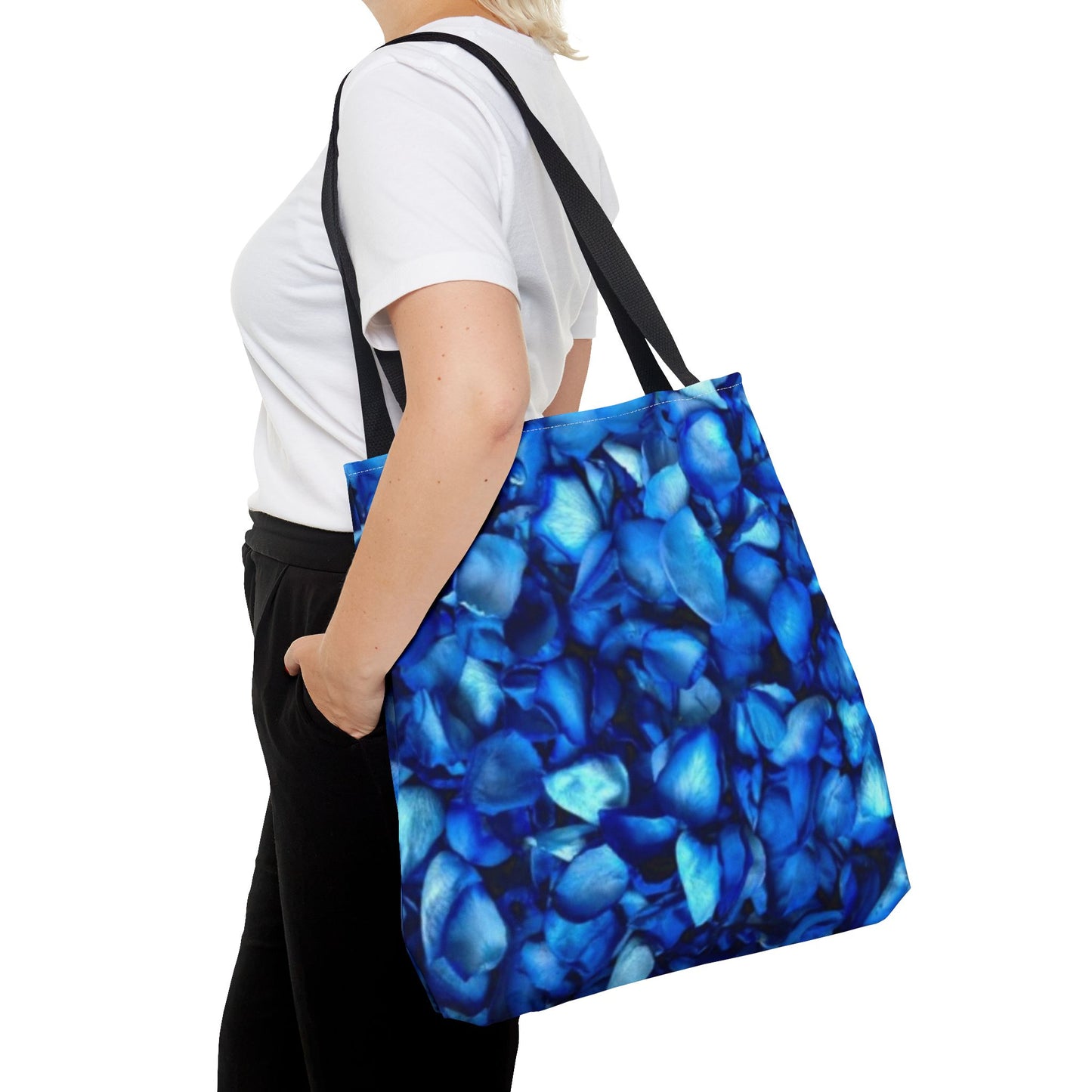 Blue Petals Floral Tote Bag for Women – Cool & Practical