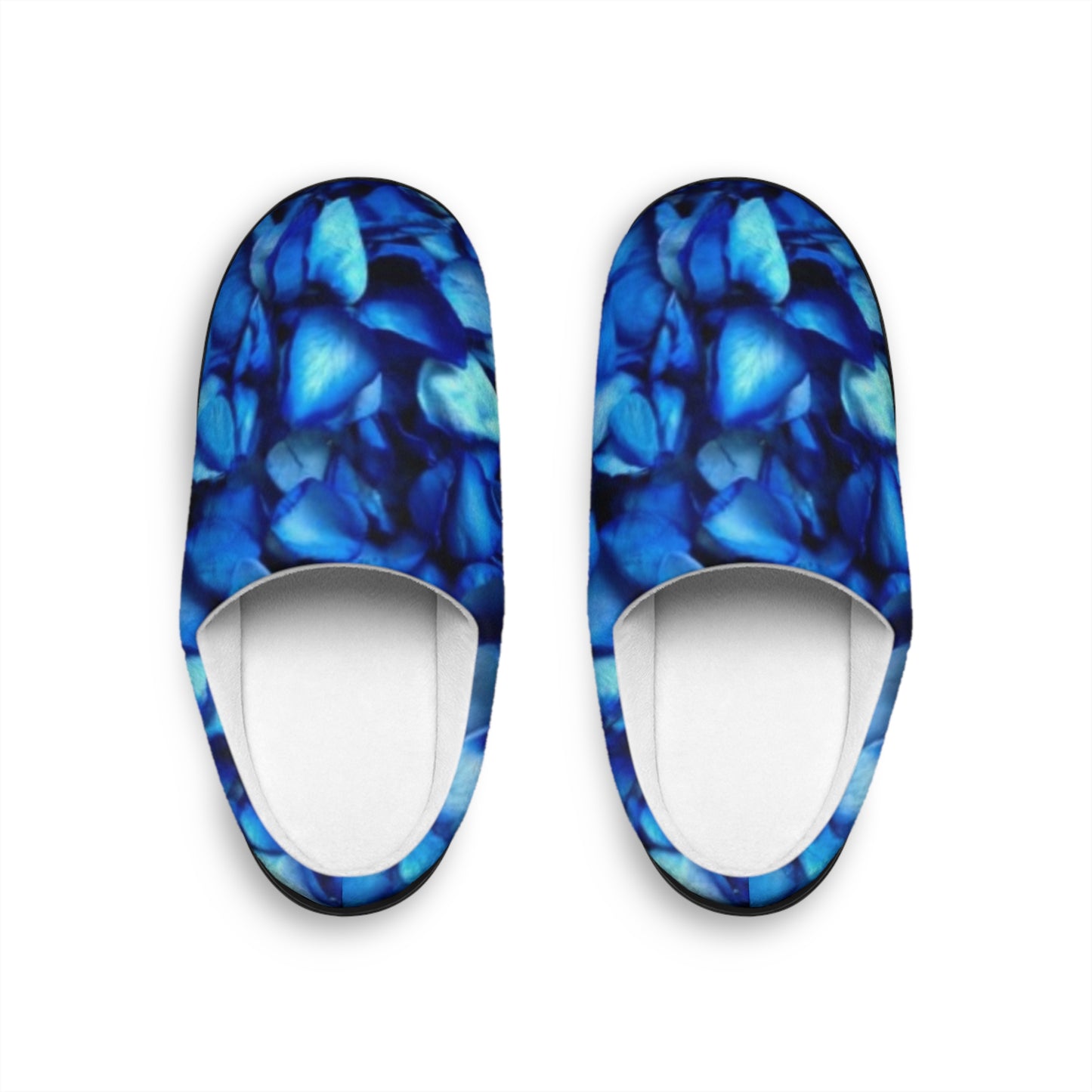 Blue Petals Soft Floral Slippers – Breezy Indoor Footwear
