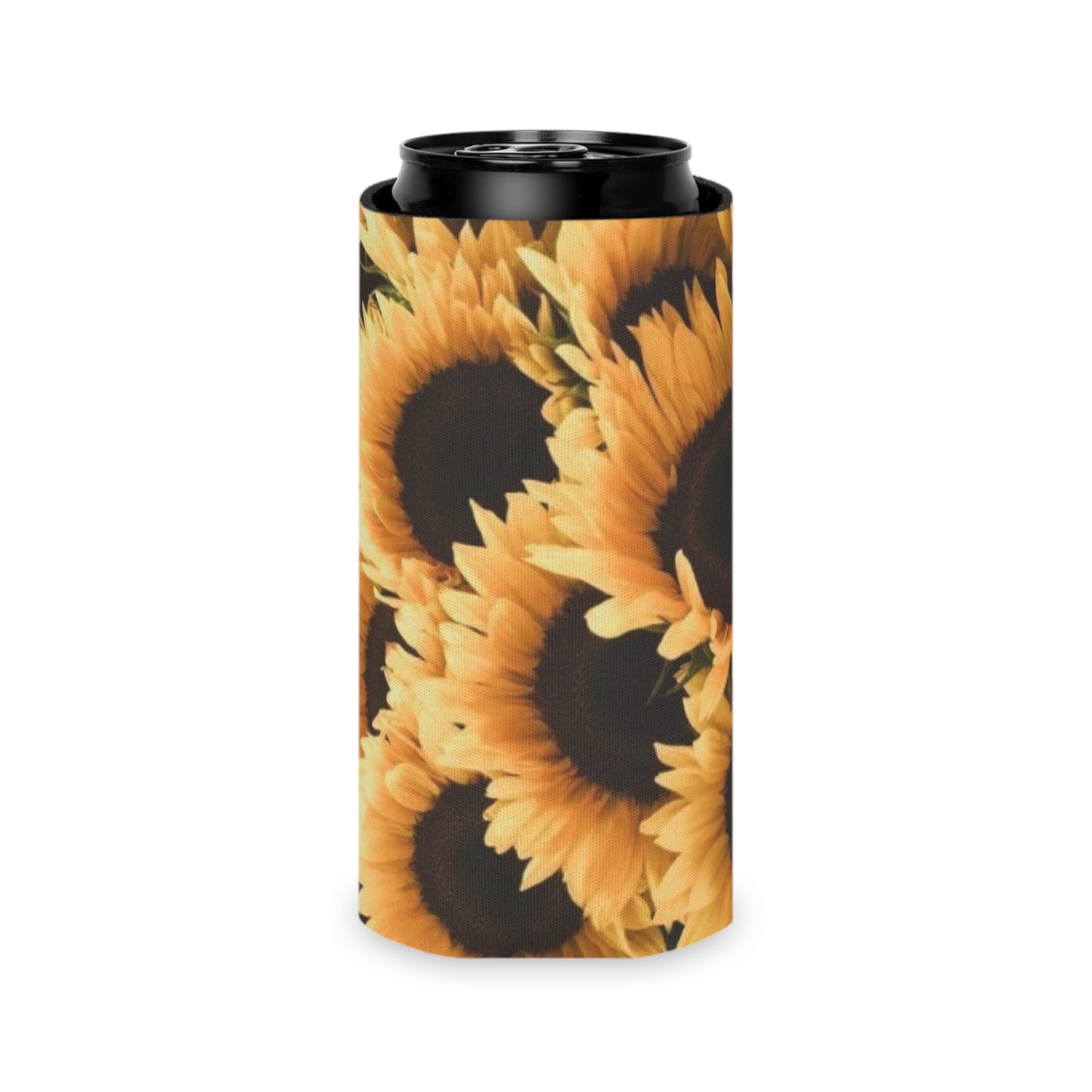 Floral Can Cooler - Sunflower Design