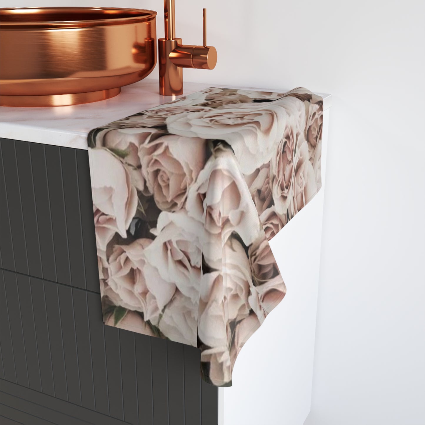Floral Hand Towel – Light Pink Delight