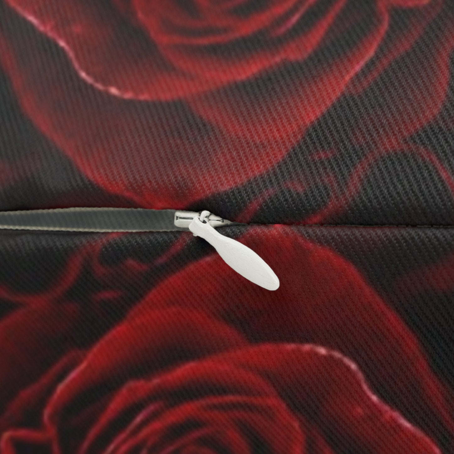 Floral Lumbar Pillow – Red Roses Romantic Touch