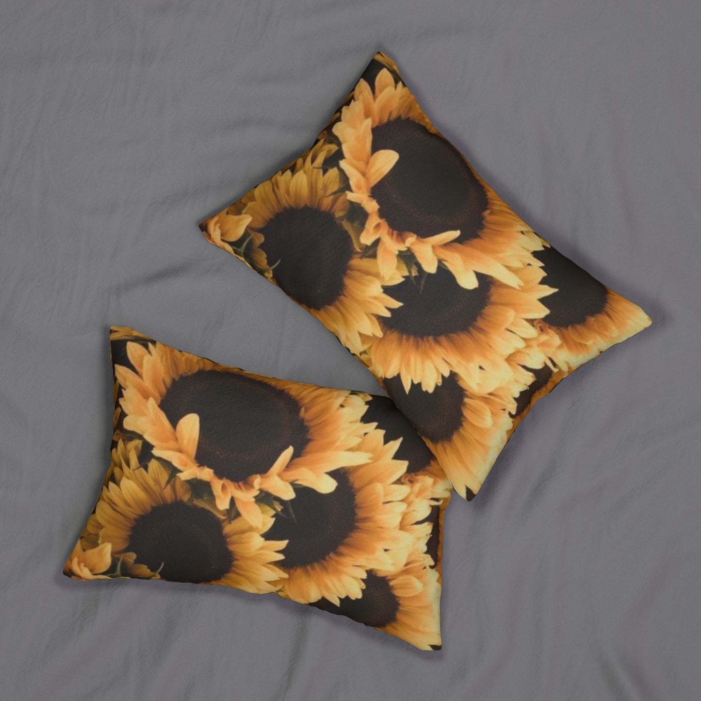 Floral Lumbar Pillow – Sunflower Themed Decor