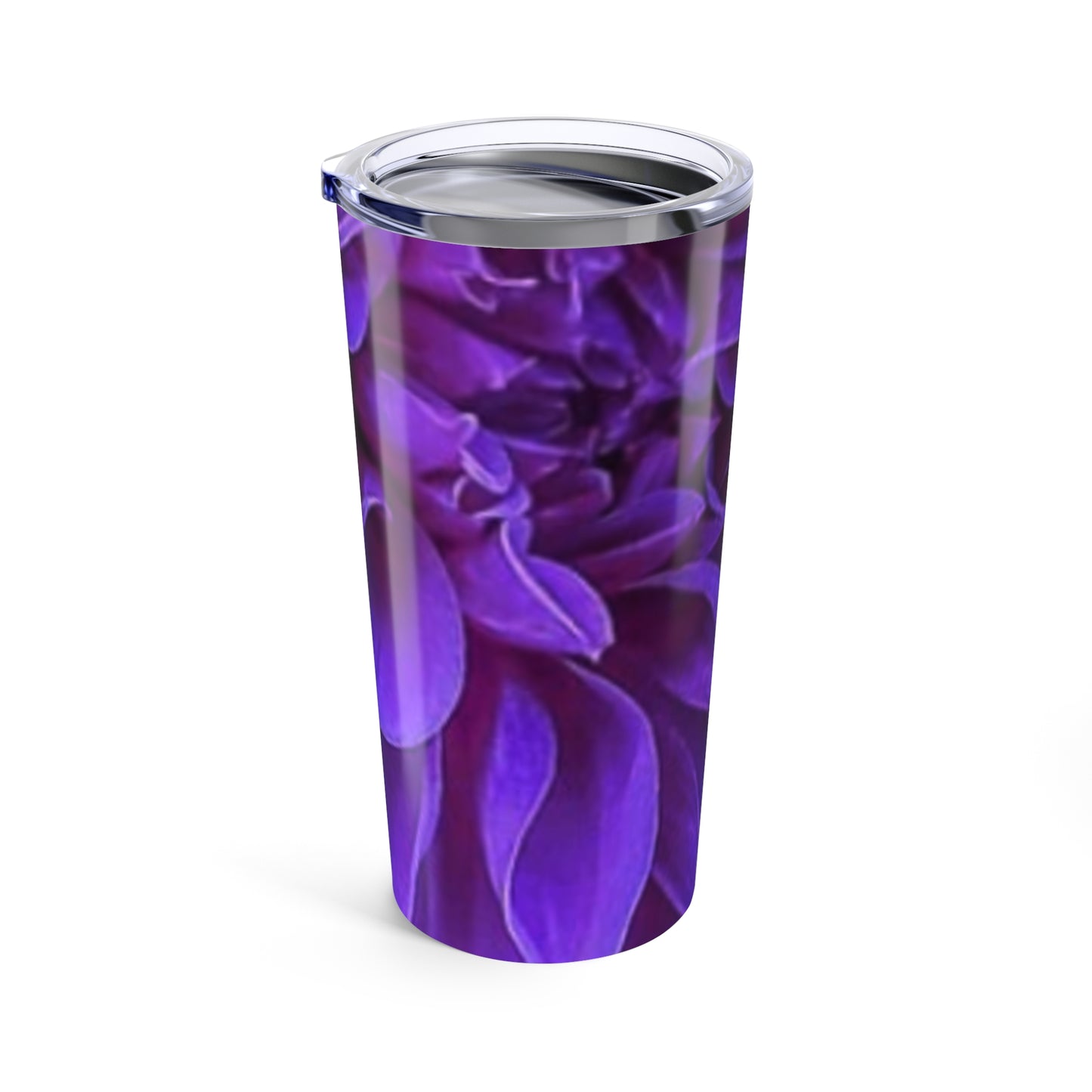 Stainless Steel Floral Tumbler 20 oz – Purple Dahlia